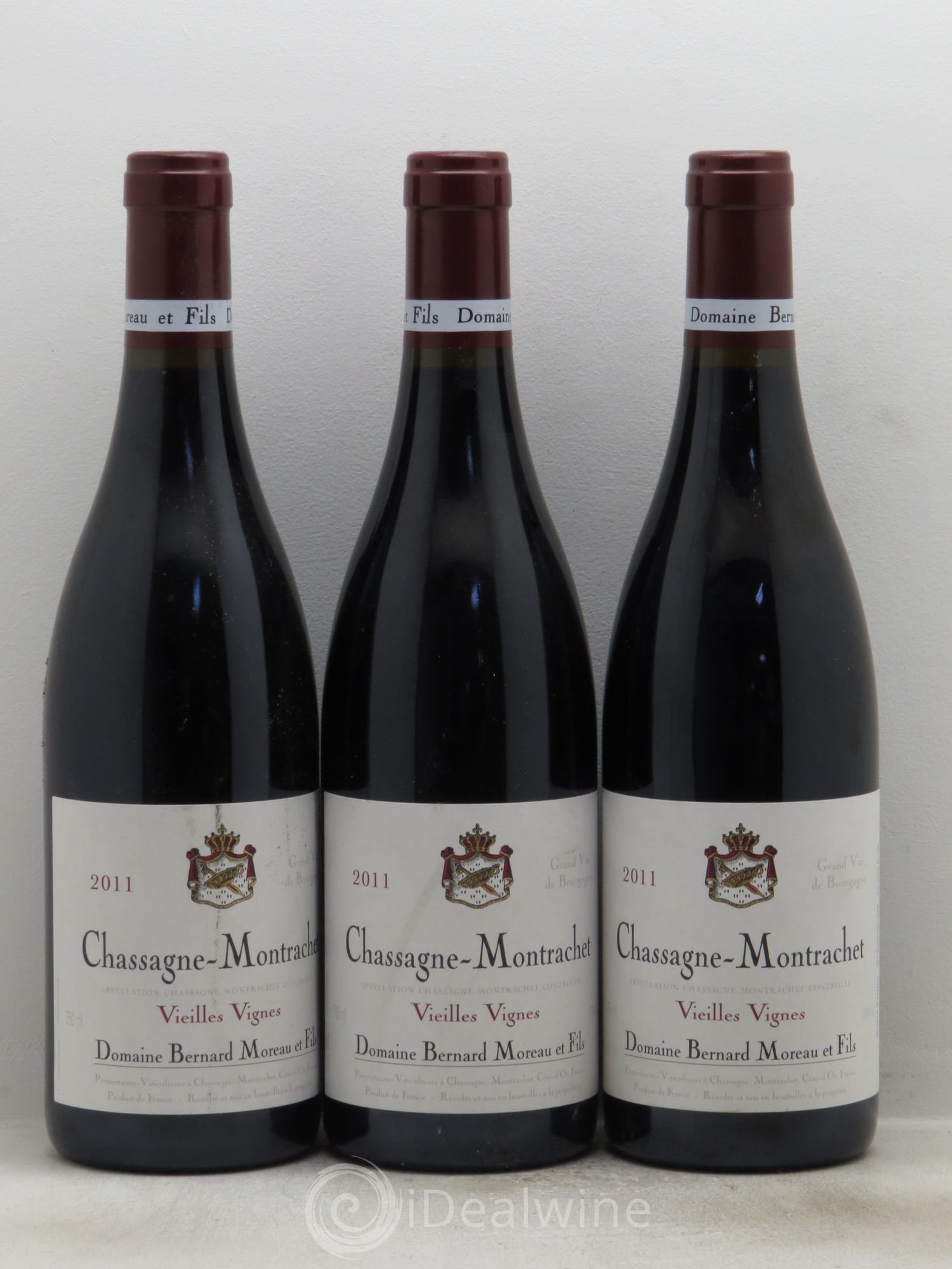 Chassagne-Montrachet Vieille Vigne B.Moreau 2011 - Posten von 3 Flaschen - 0