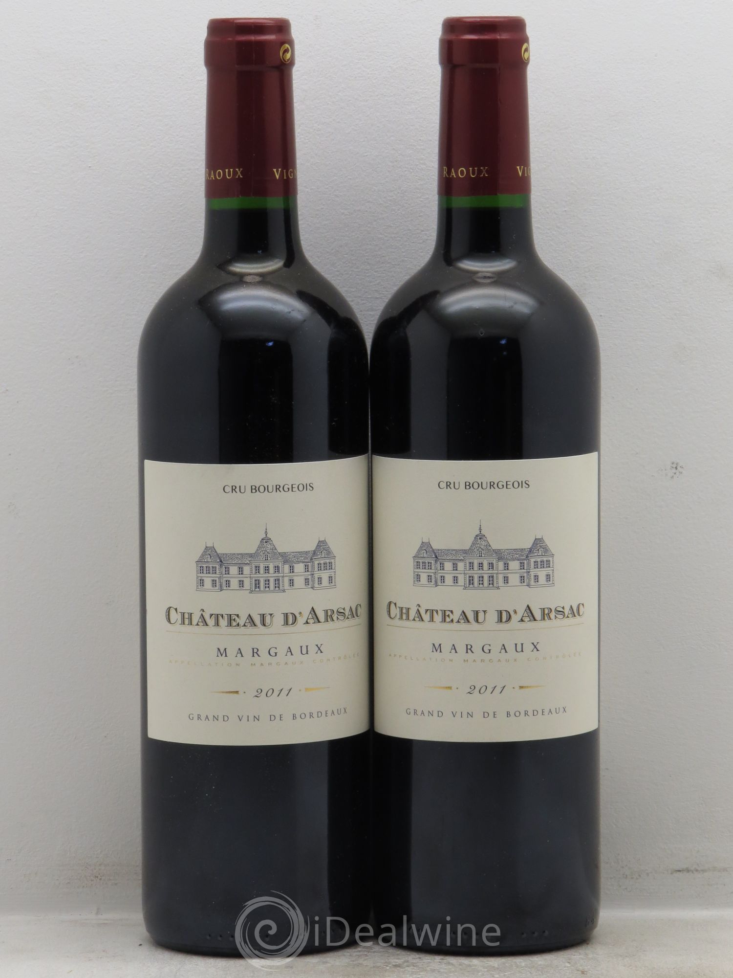 Château d' Arsac Cru Bourgeois 2011 - Lot de 2 bouteilles - 0