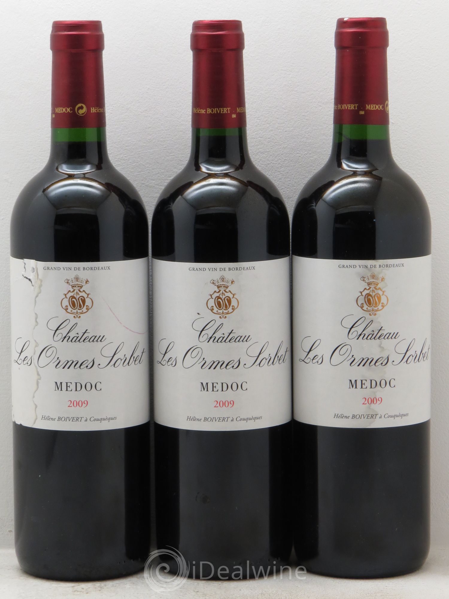 Château les Ormes Sorbet Cru Bourgeois 2009 - Lot de 3 bouteilles - 0