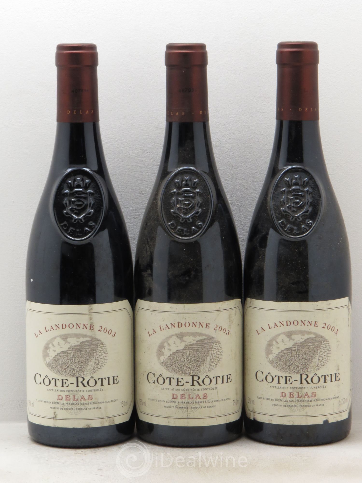 Côte-Rôtie La Landonne Delas Frères 2003 - Lot de 3 bouteilles - 0