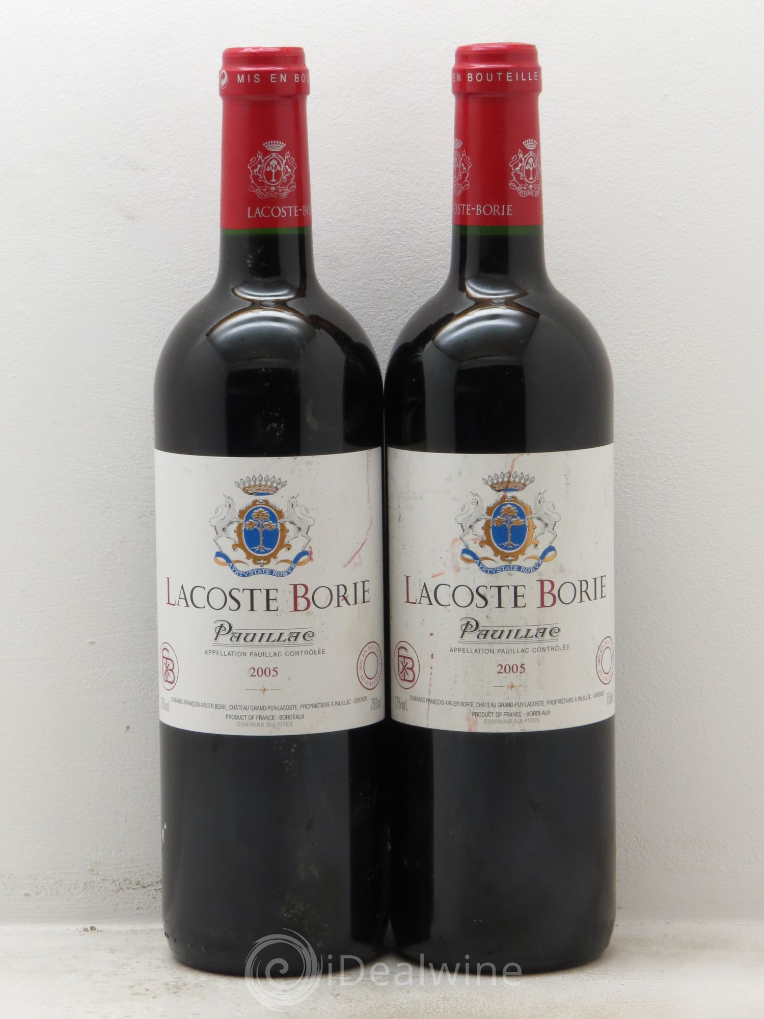 Lacoste Borie 2005 - Lot de 2 bouteilles - 0