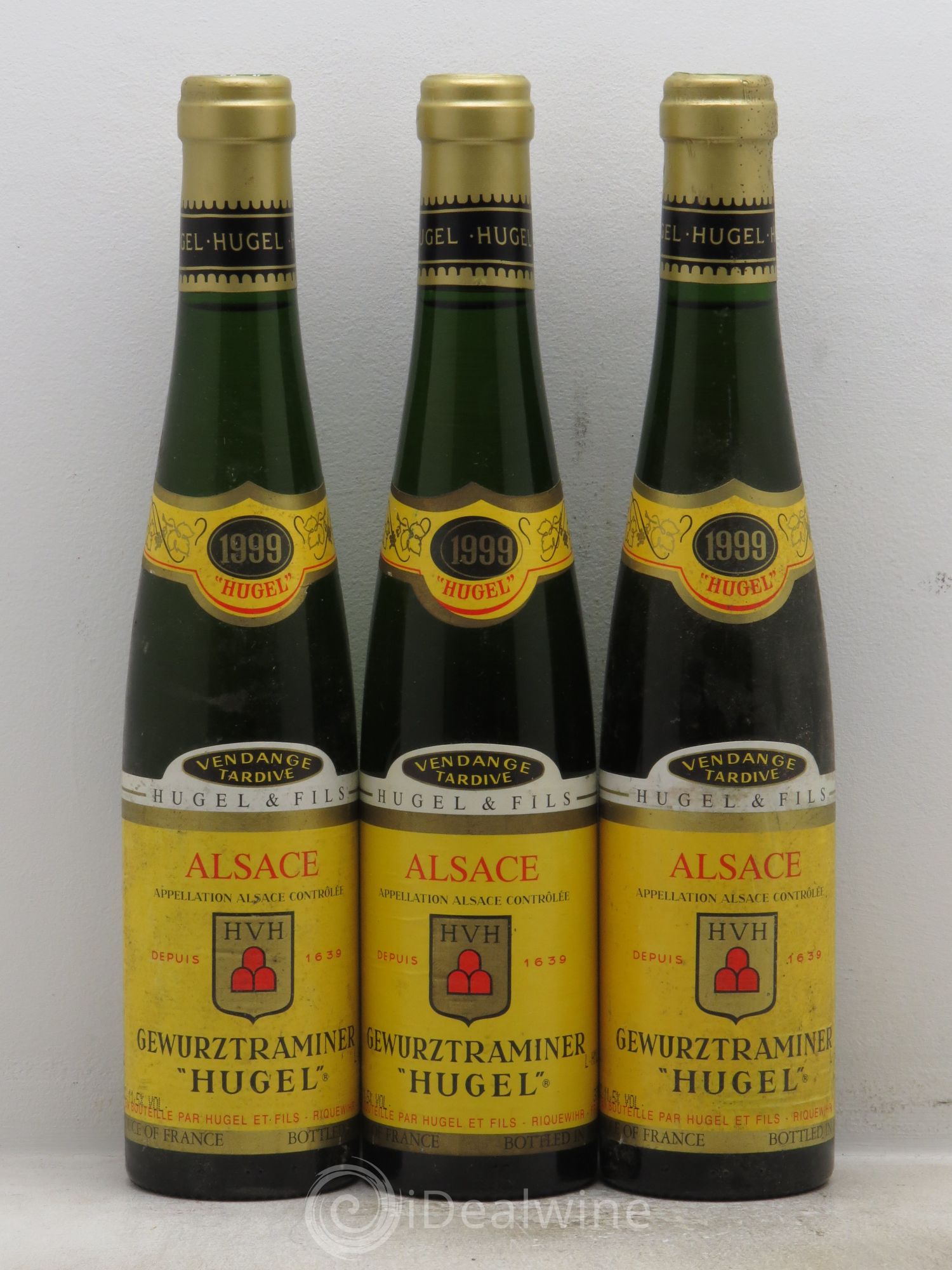 Gewurztraminer Vendanges Tardives Hugel (Domaine) 1999 - Posten von 3 Demi-Flaschen - 0