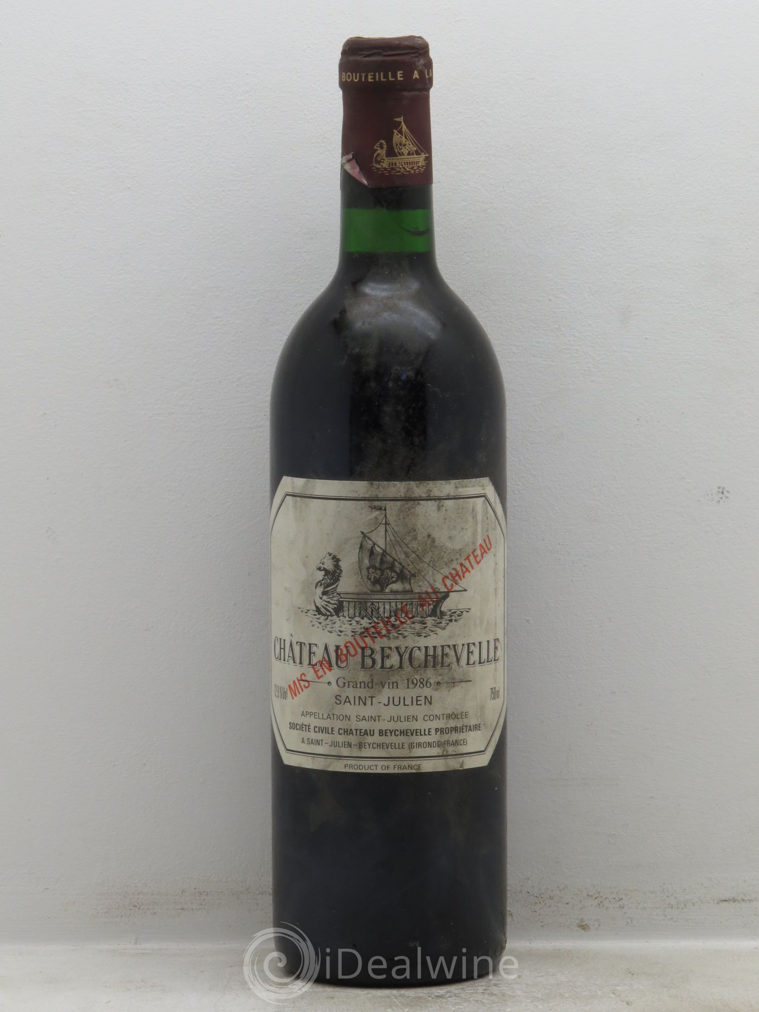 Château Beychevelle 4ème Grand Cru Classé 1986 - Lot de 1 bouteille - 0