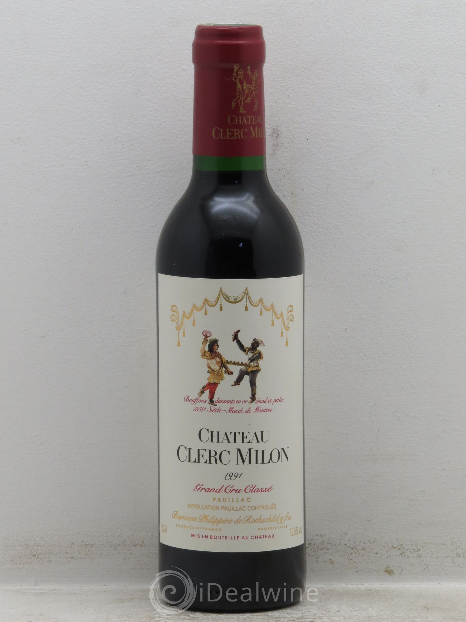 Château Clerc Milon 5ème Grand Cru Classé 1991 - Lot de 1 demi bouteille - 0