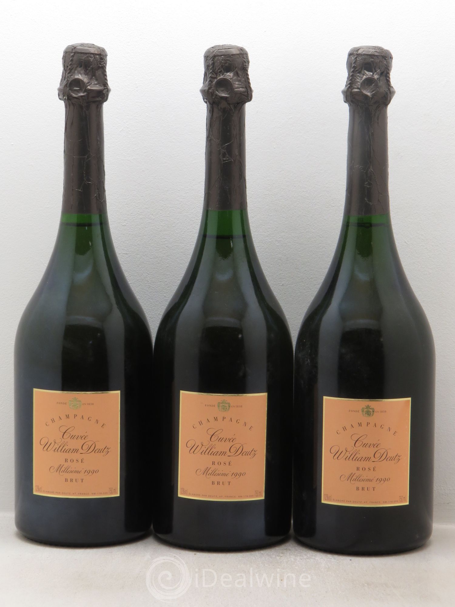Champagne - Cuvée William Deutz Deutz 1990 - Lot of 3 bottles - 0