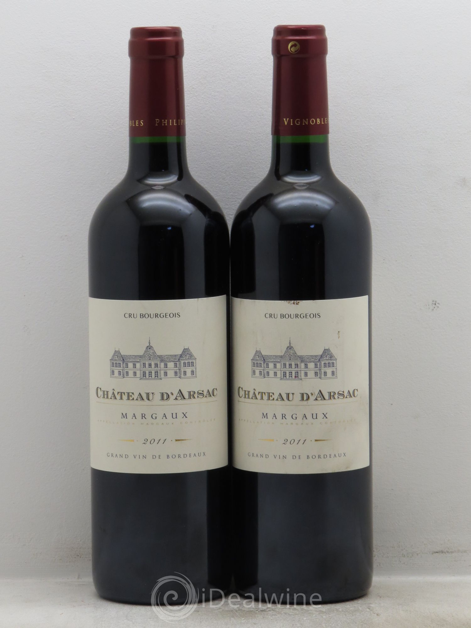 Château d' Arsac Cru Bourgeois 2011 - Lot de 2 bouteilles - 0