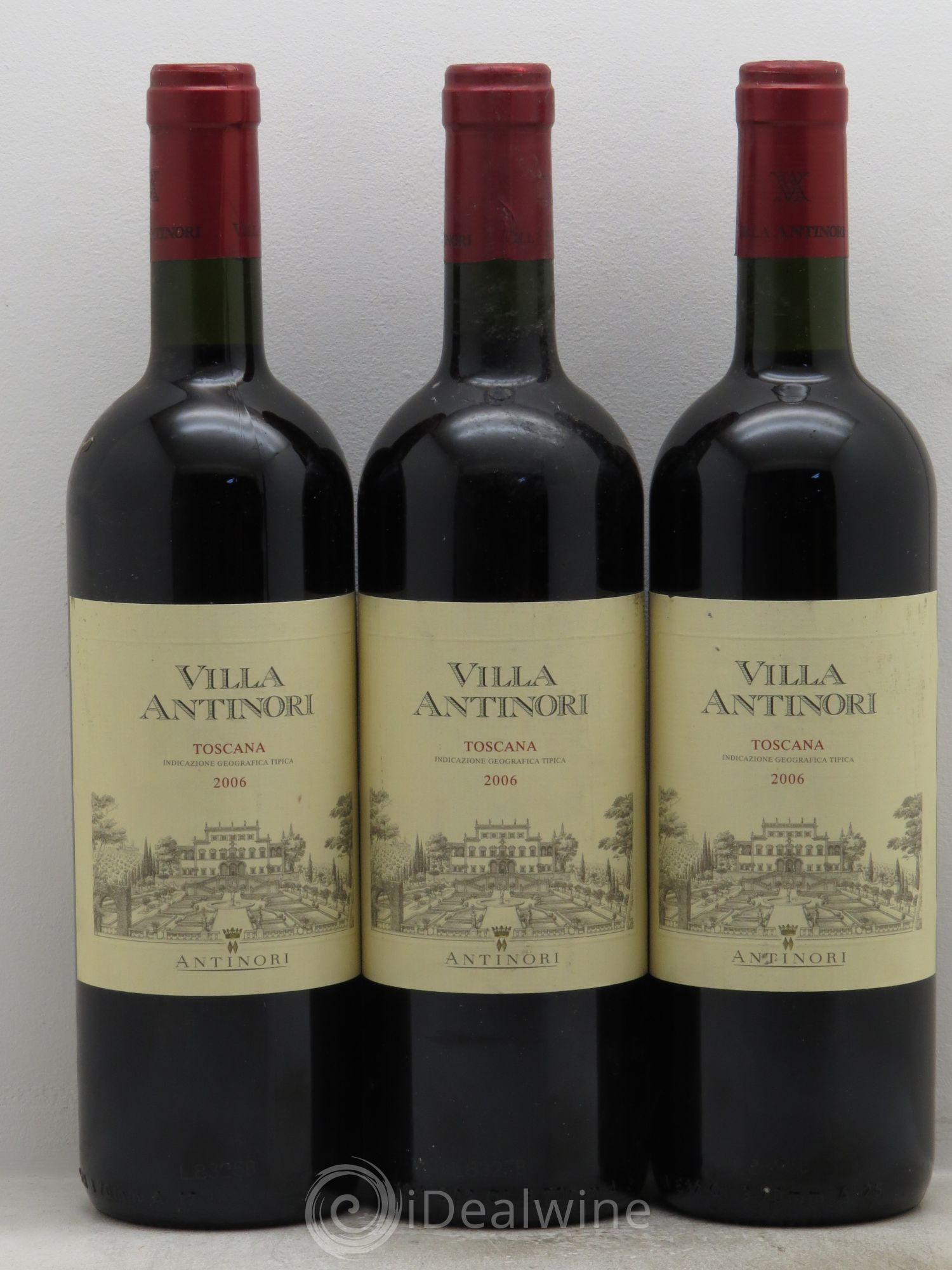 Toscana IGT Tignanello Tenuta Tignanello - Marchesi Antinori Villa 2006 - Lot de 3 bouteilles - 0