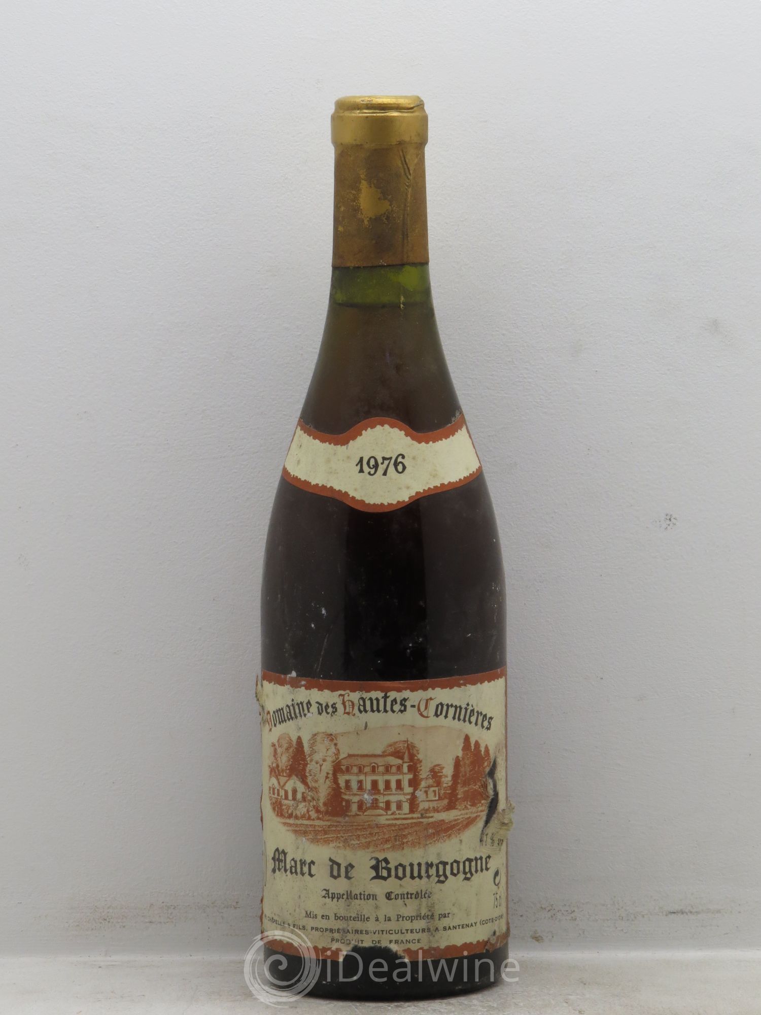 Marc de Bourgogne Domaine des Hautes Cormières 41° 1976 - Lotto di 1 bottiglia - 0