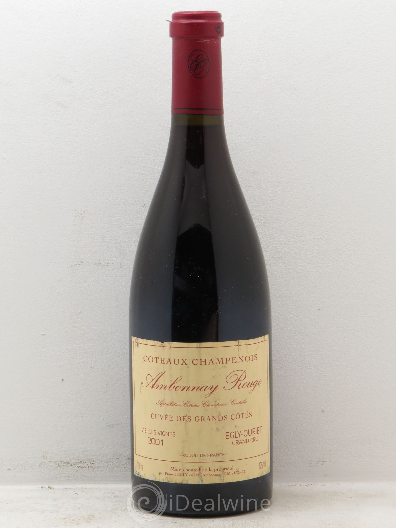 Divers Egly-Ouriet Coteaux Champenois Ambonnay Cuvée des Grands Côtés Vieilles Vignes 2001 - Posten von 1 Flasche - 0