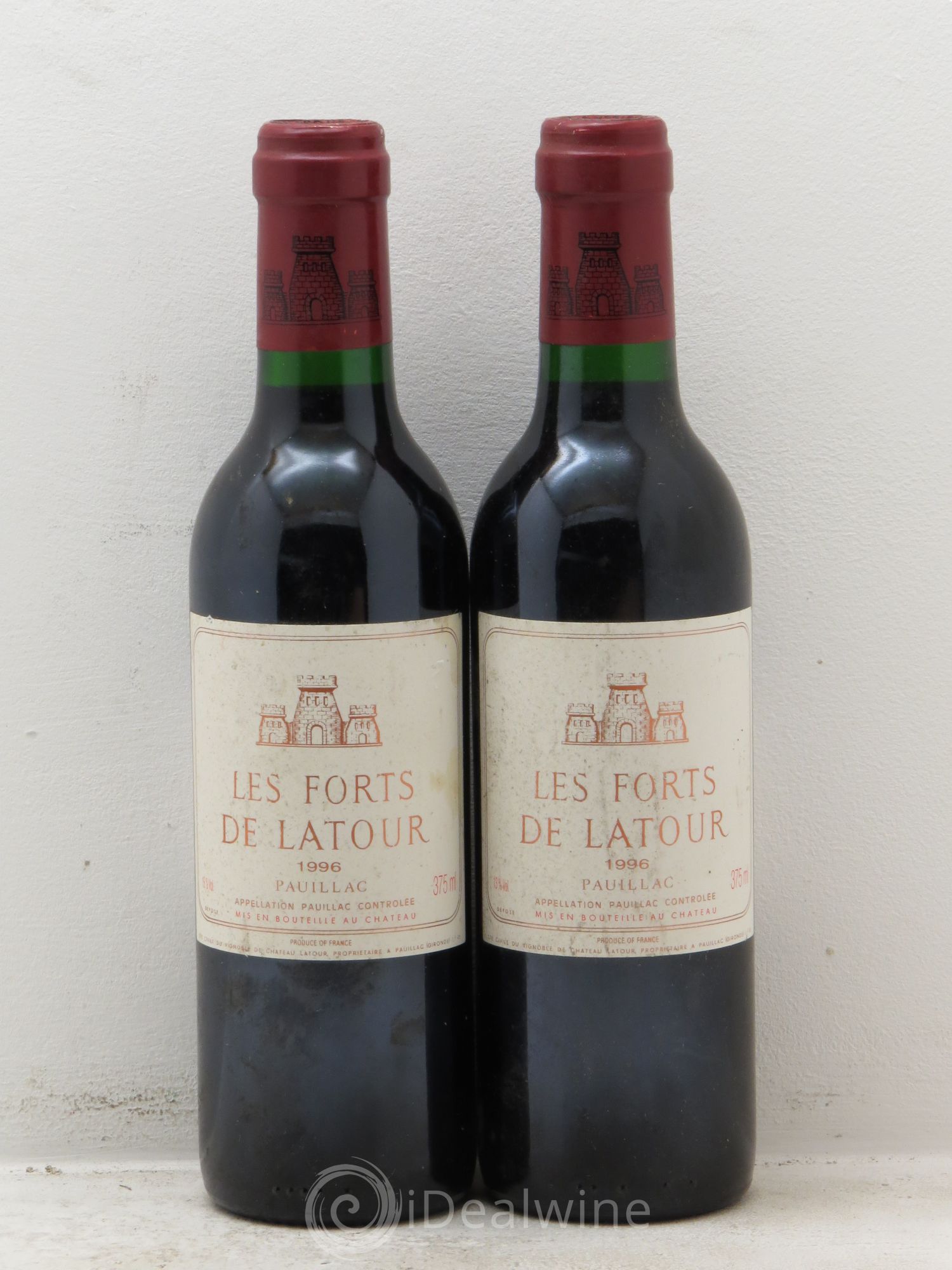 Les Forts de Latour Second Vin 1996 - Lot de 2 demi bouteilles - 0
