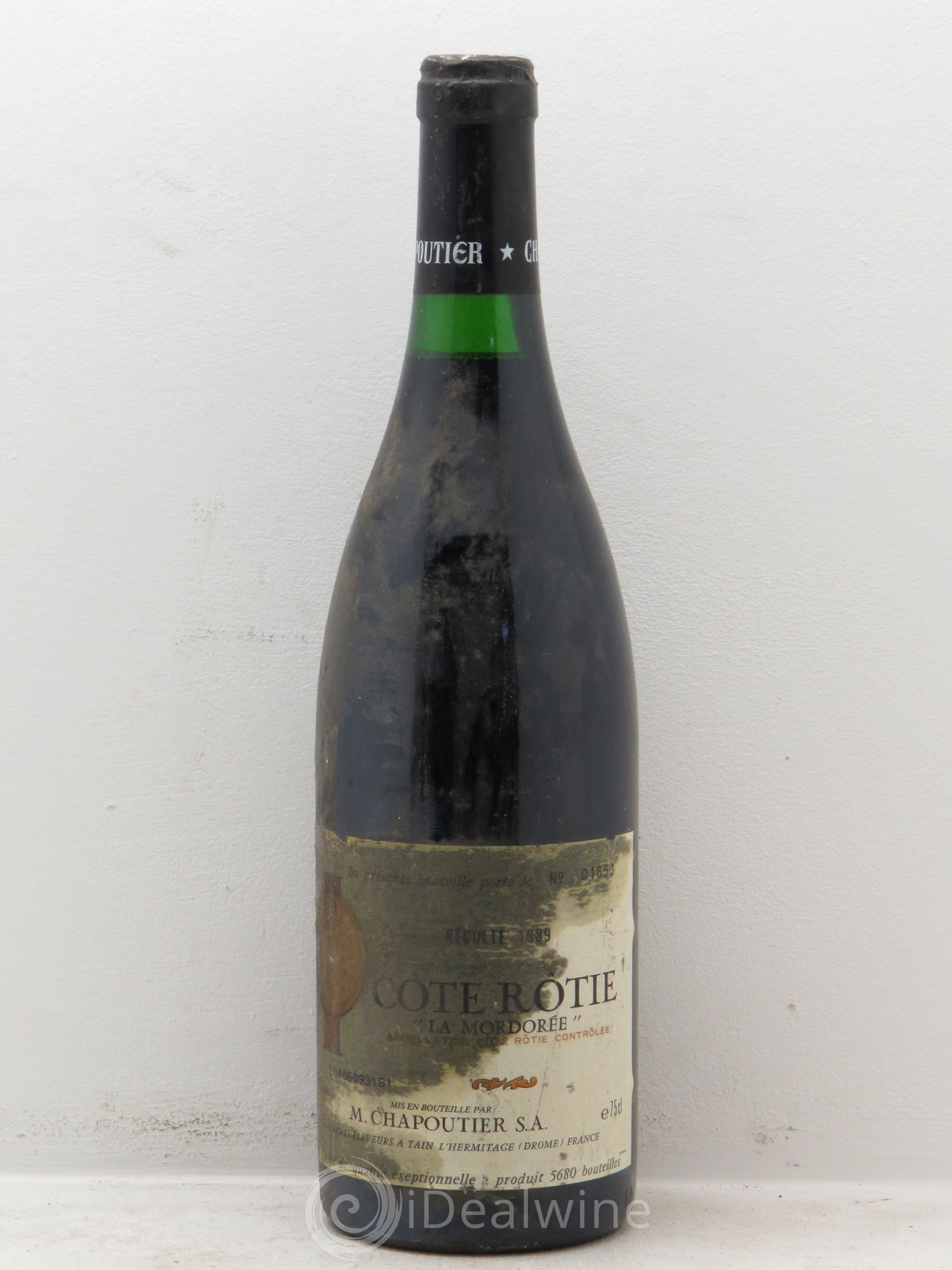 Côte-Rôtie La Mordorée Chapoutier 1989 - Lot de 6 bouteilles - 0