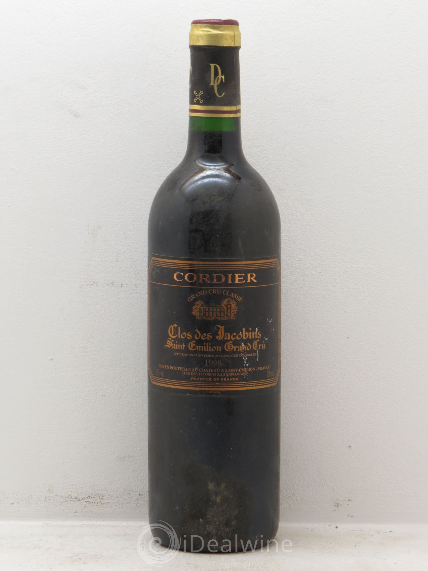 Château Clos des Jacobins Grand Cru Classé 1998 - Lot de 1 bouteille - 0