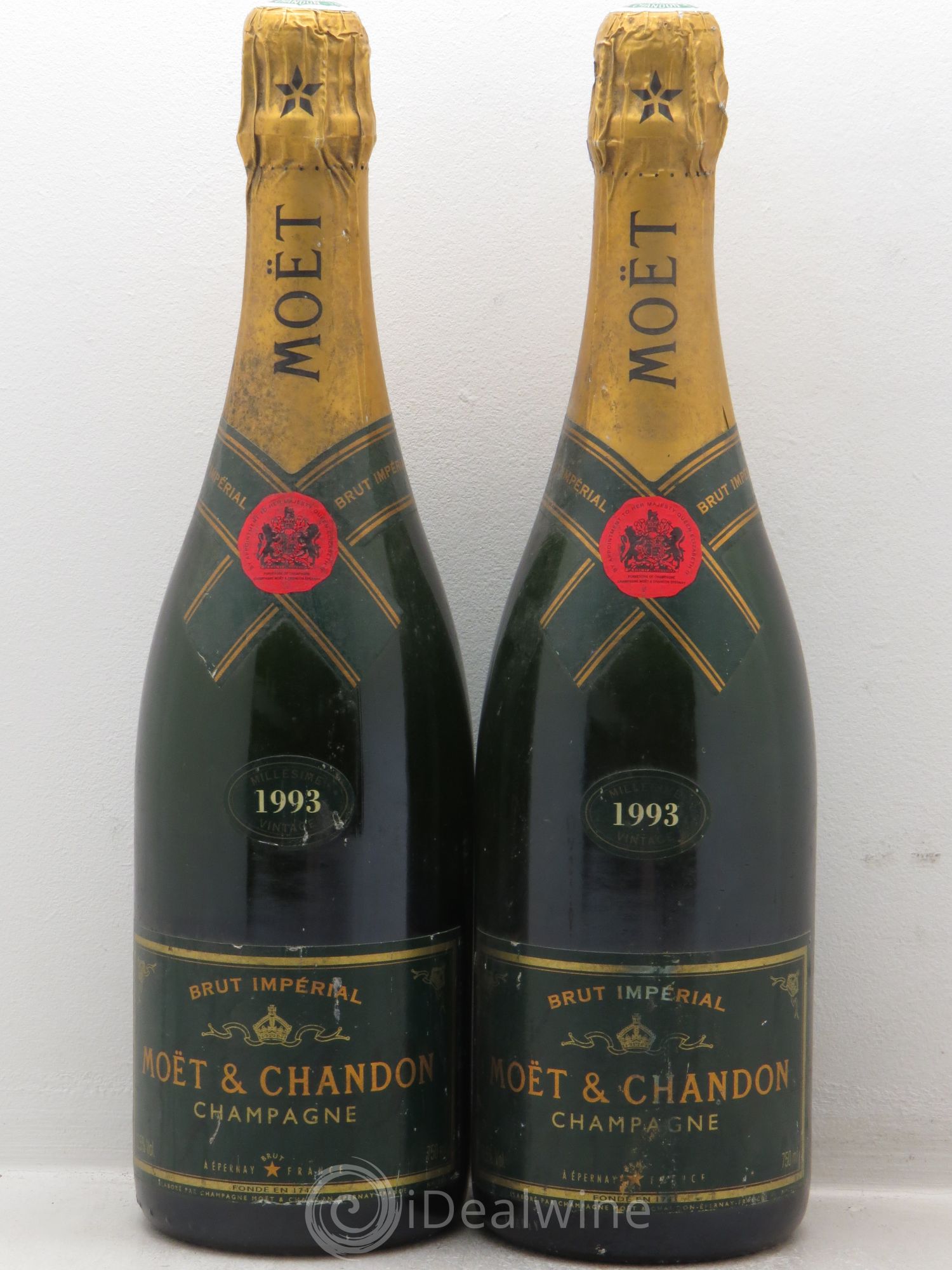 Impérial Brut Moët et Chandon 1993 - Lot de 2 bouteilles - 0