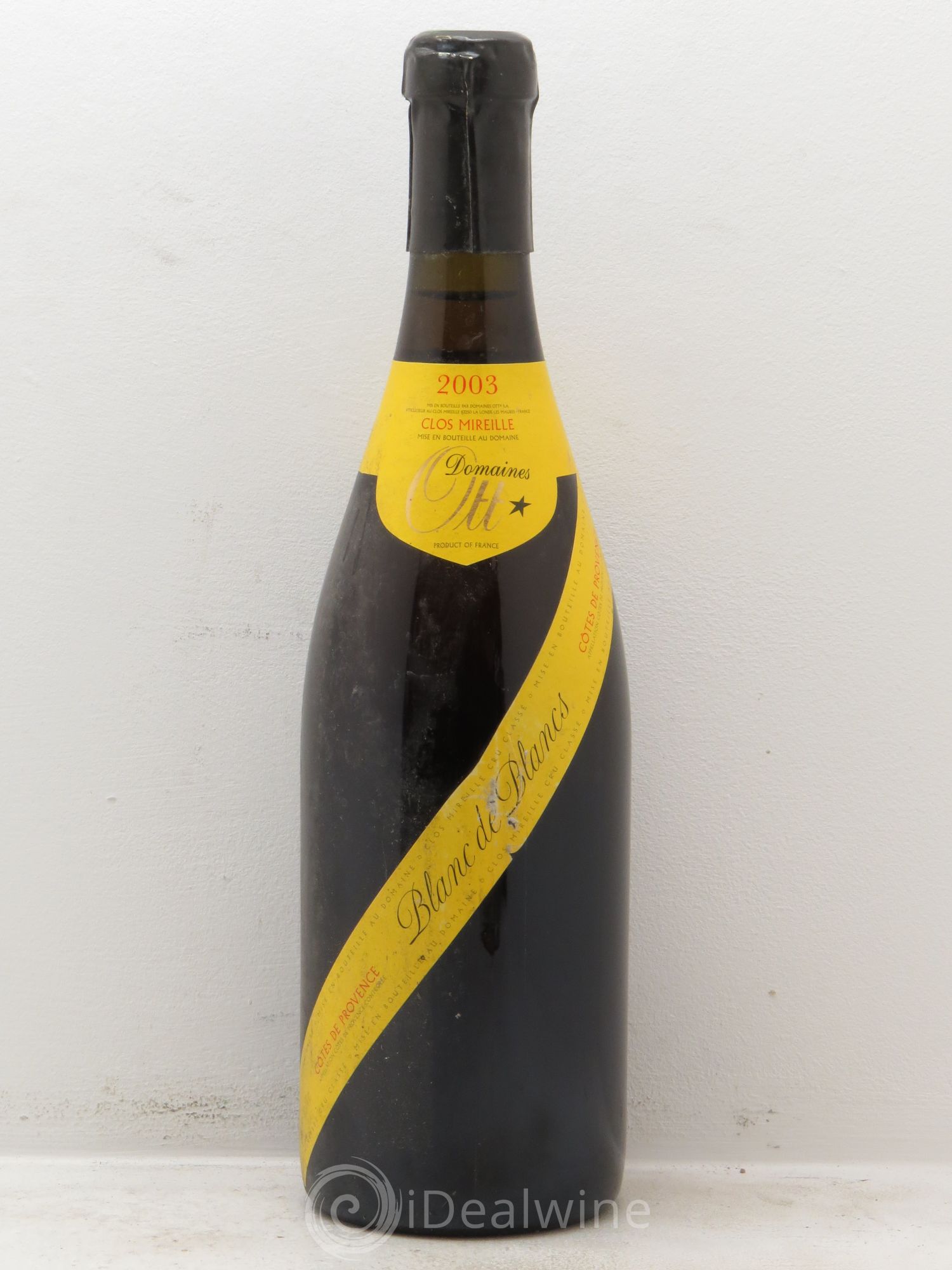 Côtes de Provence Clos Mireille Blanc de Blancs Domaine Ott 2003 - Posten von 1 Flasche - 0