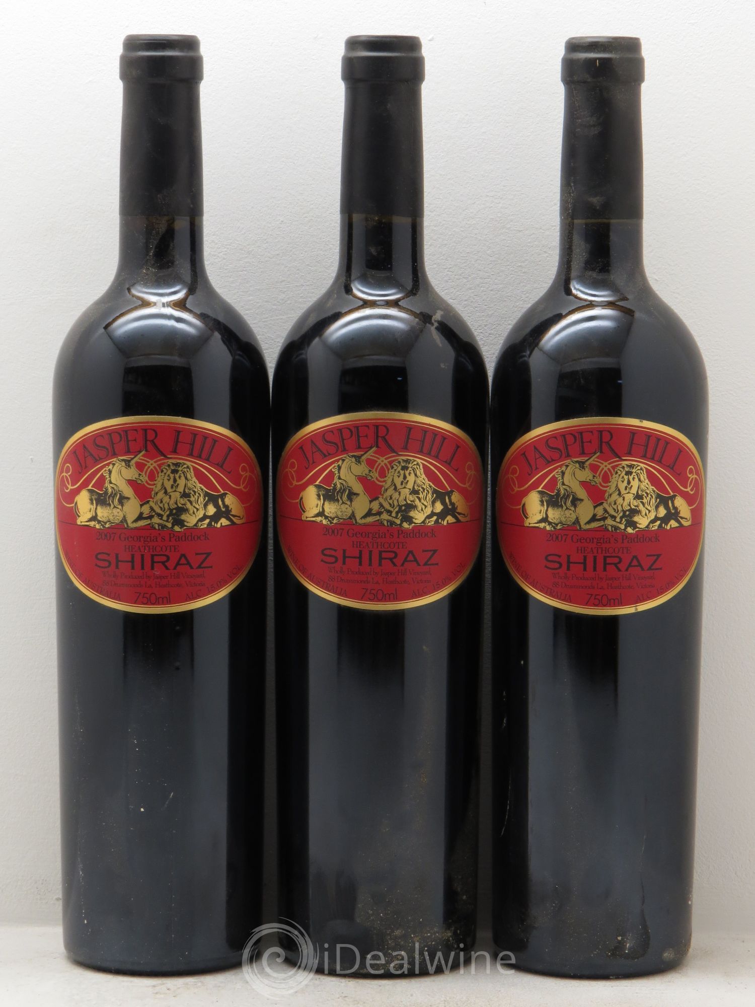 Australie Shiraz Jasper Hill Georgia's Paddock Heathcote Chapoutier 2007 - Posten von 3 Flaschen - 0
