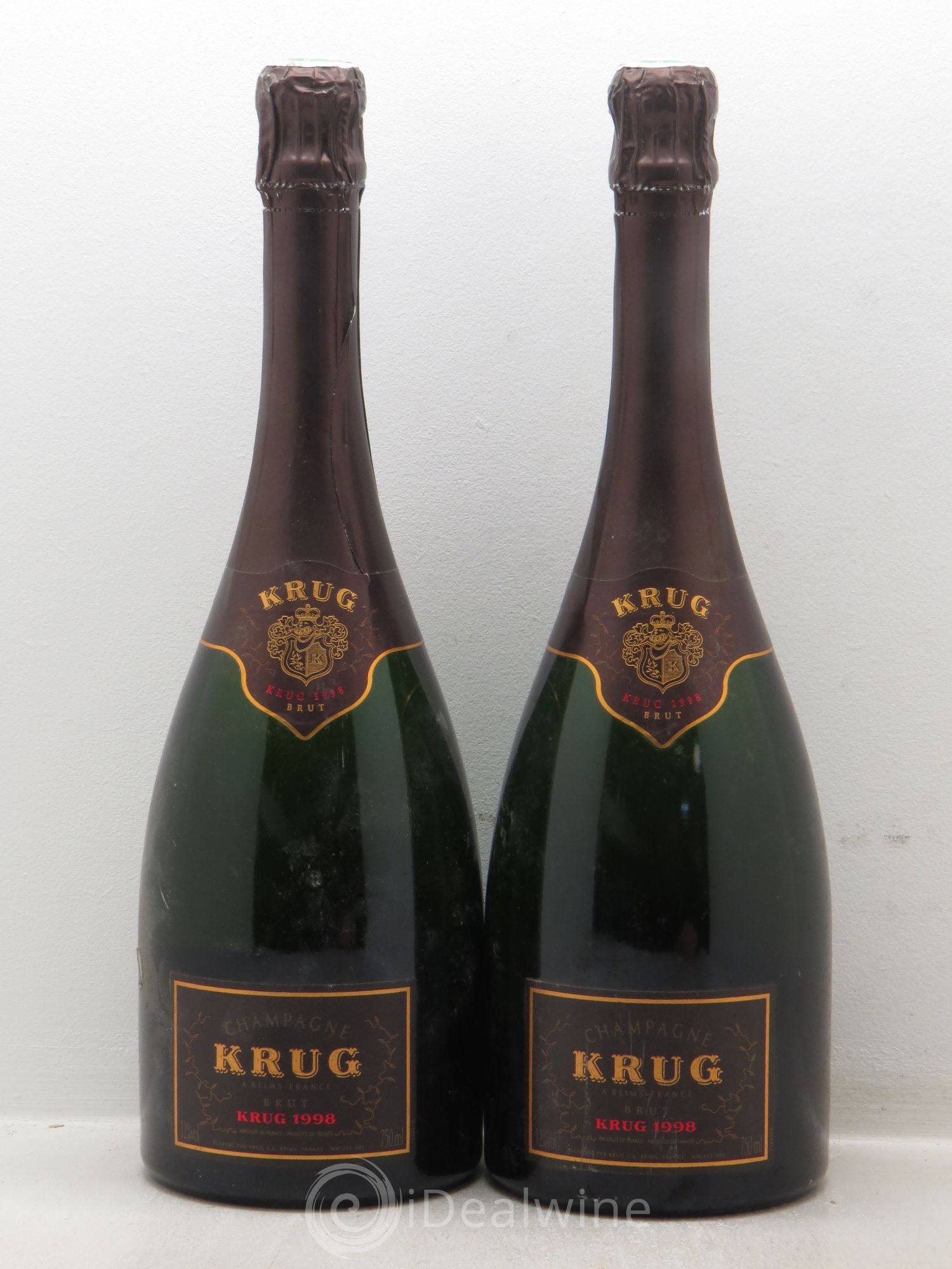 Vintage Krug 1998 - Lot de 2 bouteilles - 0