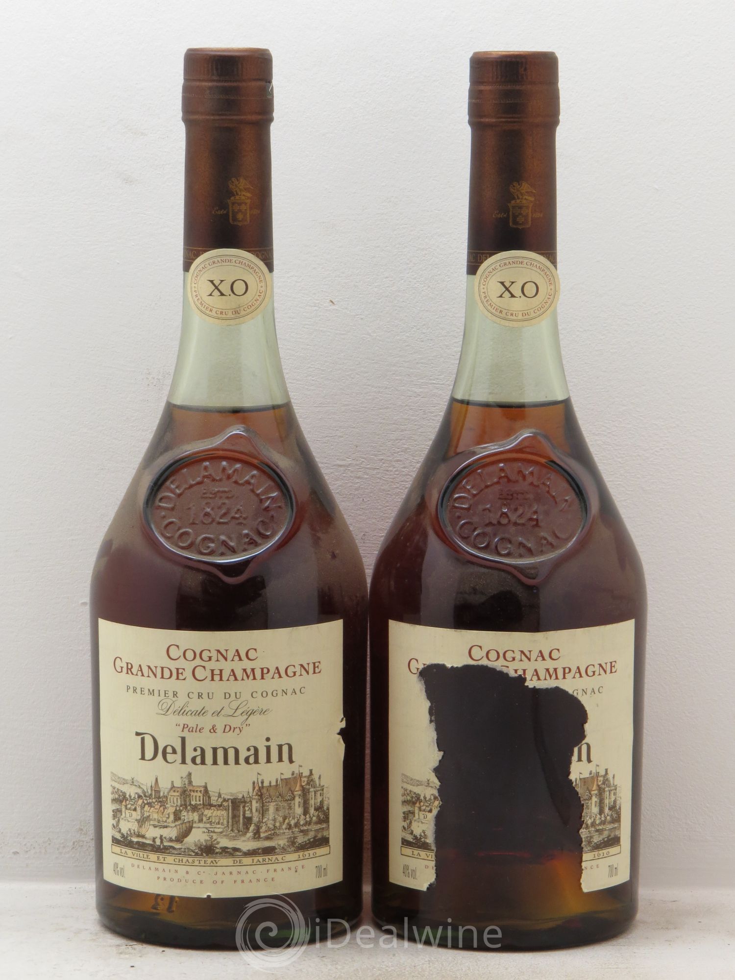 Cognac Delamain XO 1er cru Grande Champagne - Posten von 2 Flaschen - 0