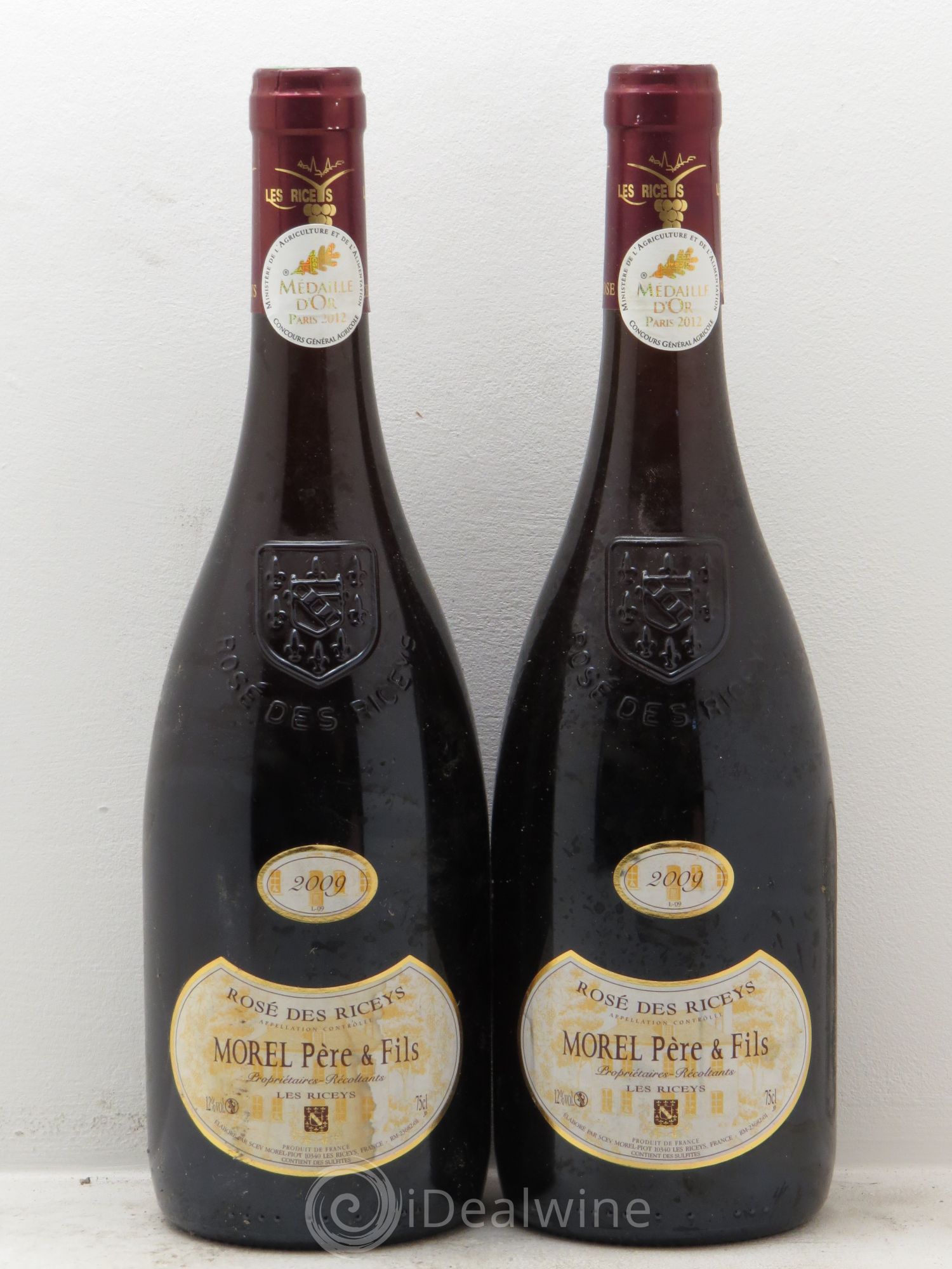 Divers Rosé des Ricey Morel 2009 - Lot de 2 bouteilles - 0