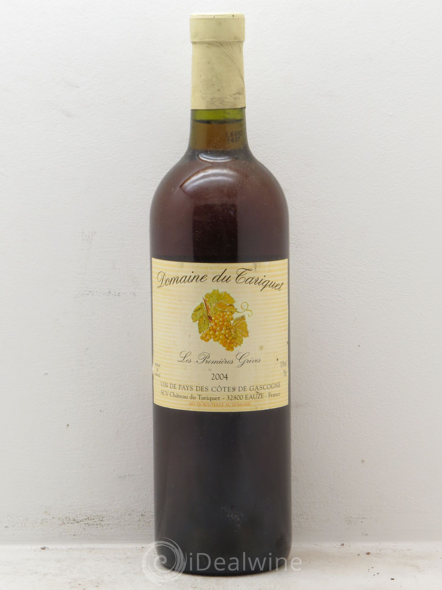 Côtes de Gascogne (VDP des Côtes de Gascogne) Les Premières Grives Domaine de Tarriquet 2004 - Lot de 1 bouteille - 0