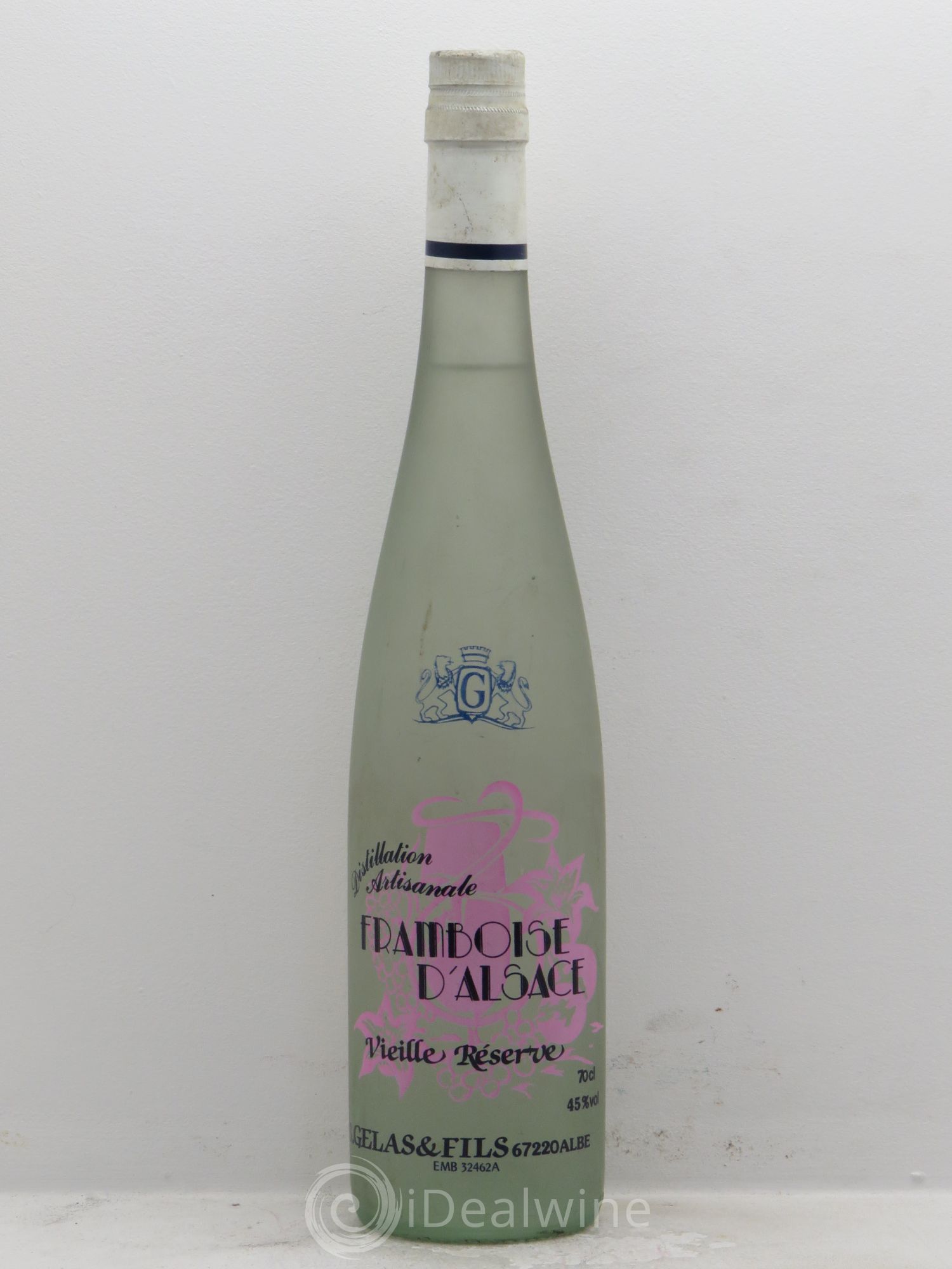 Alcools divers Framboise Alsace B.Gelass Vieille Réserve 45 ° - Lotto di 1 bottiglia - 0