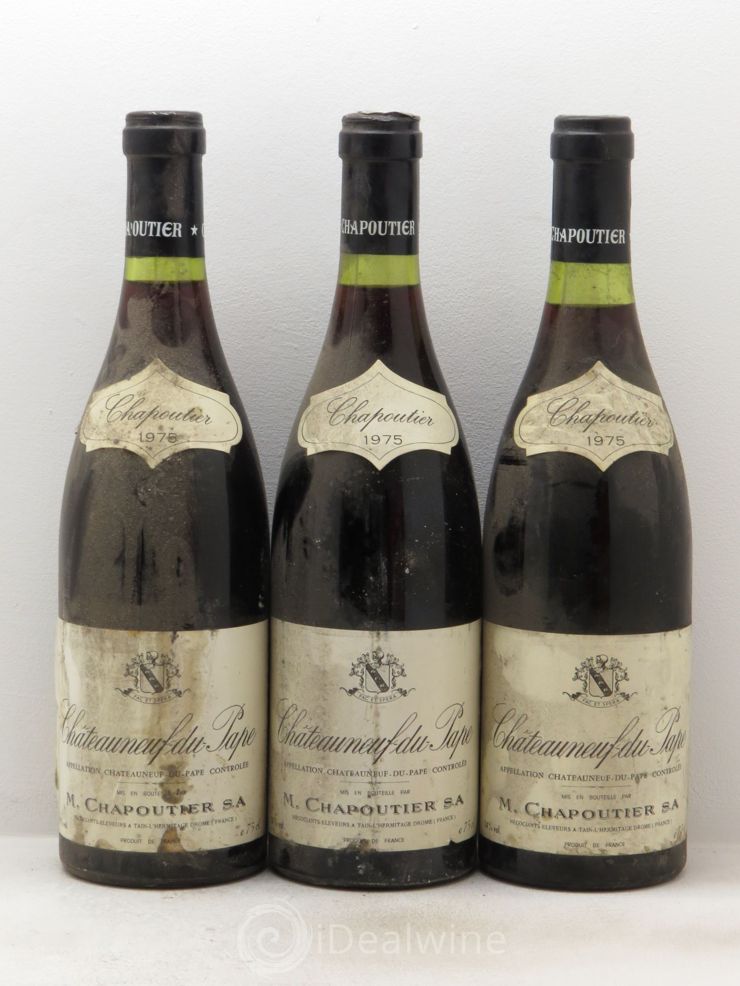Châteauneuf-du-Pape 1975 - Lot de 3 bouteilles - 0
