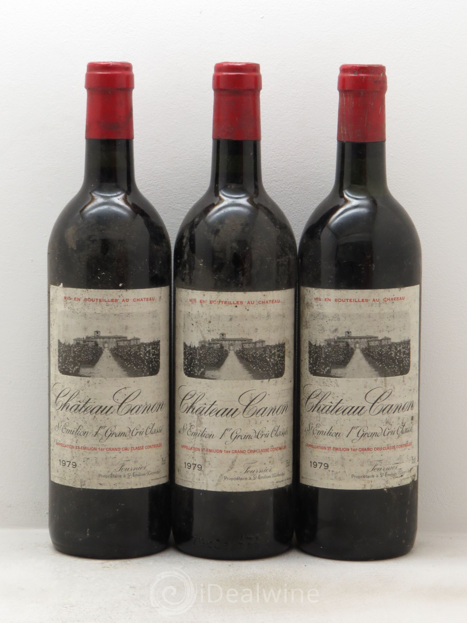 Château Canon 1er Grand Cru Classé B 1979 - Lot de 3 bouteilles - 0