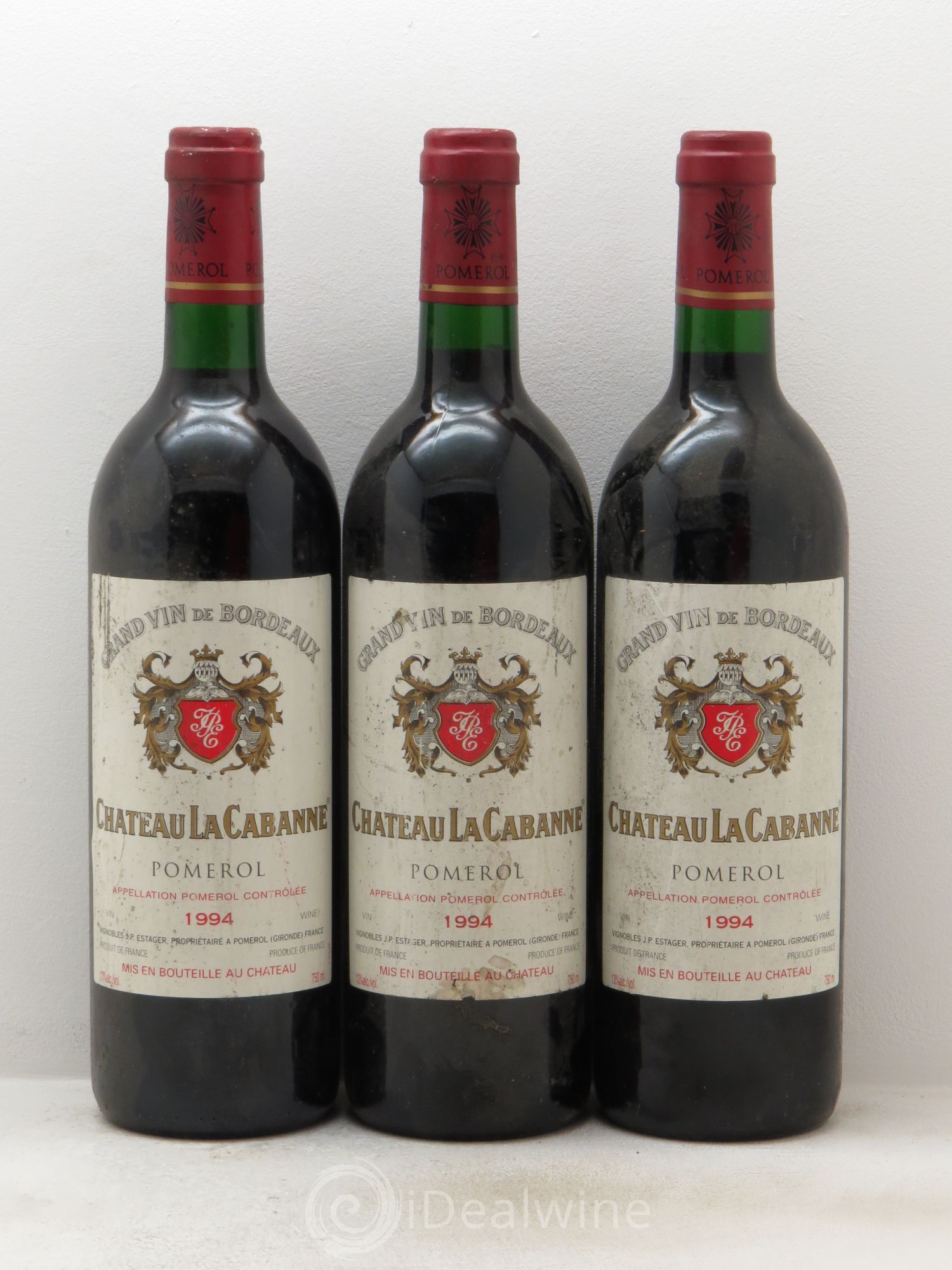 Château la Cabanne 1994 - Lot de 3 bouteilles - 0