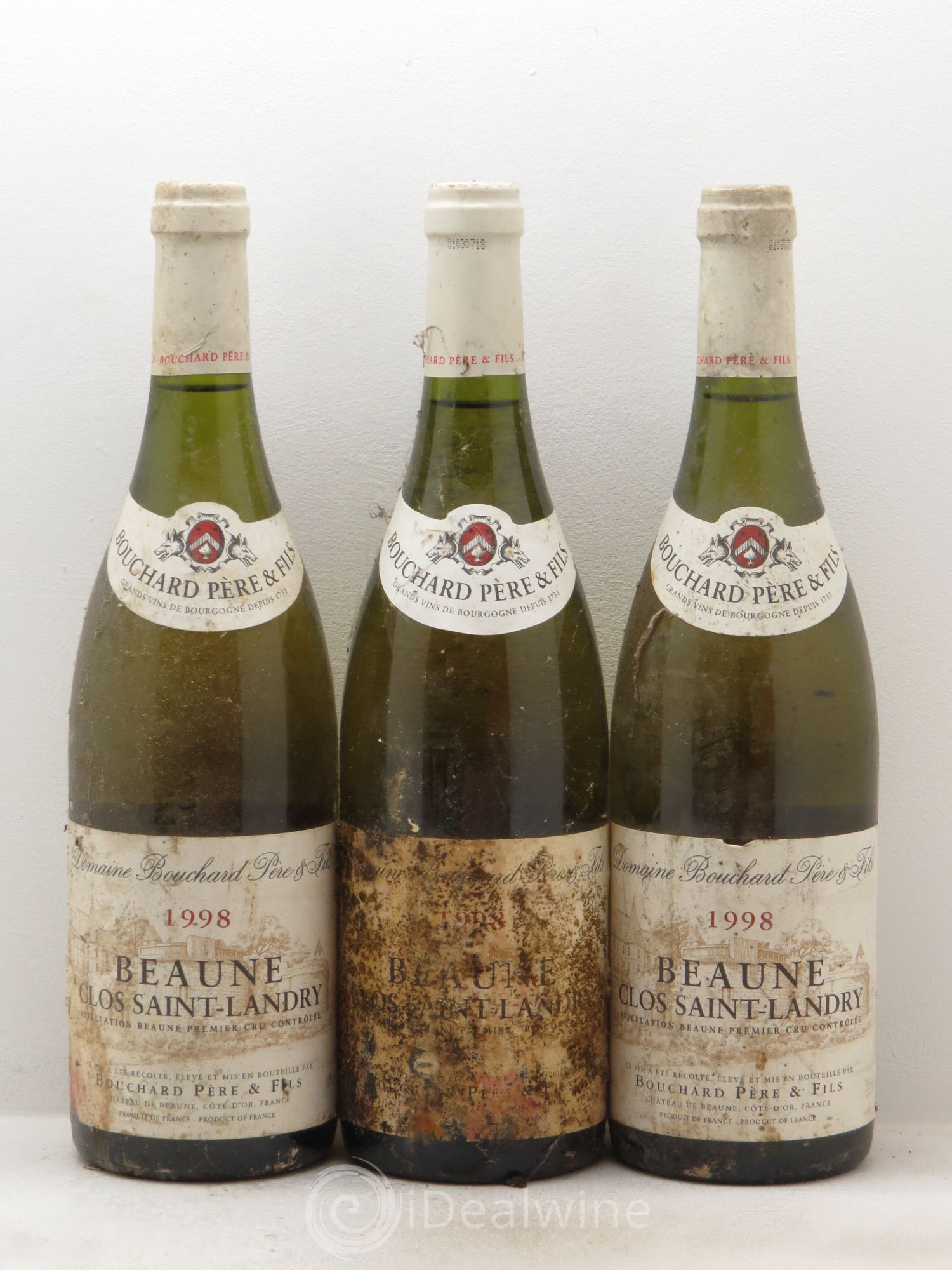 Beaune 1er Cru Clos Saint Landry Monopole Bouchard Père & Fils 1998 - Lot de 3 bouteilles - 0