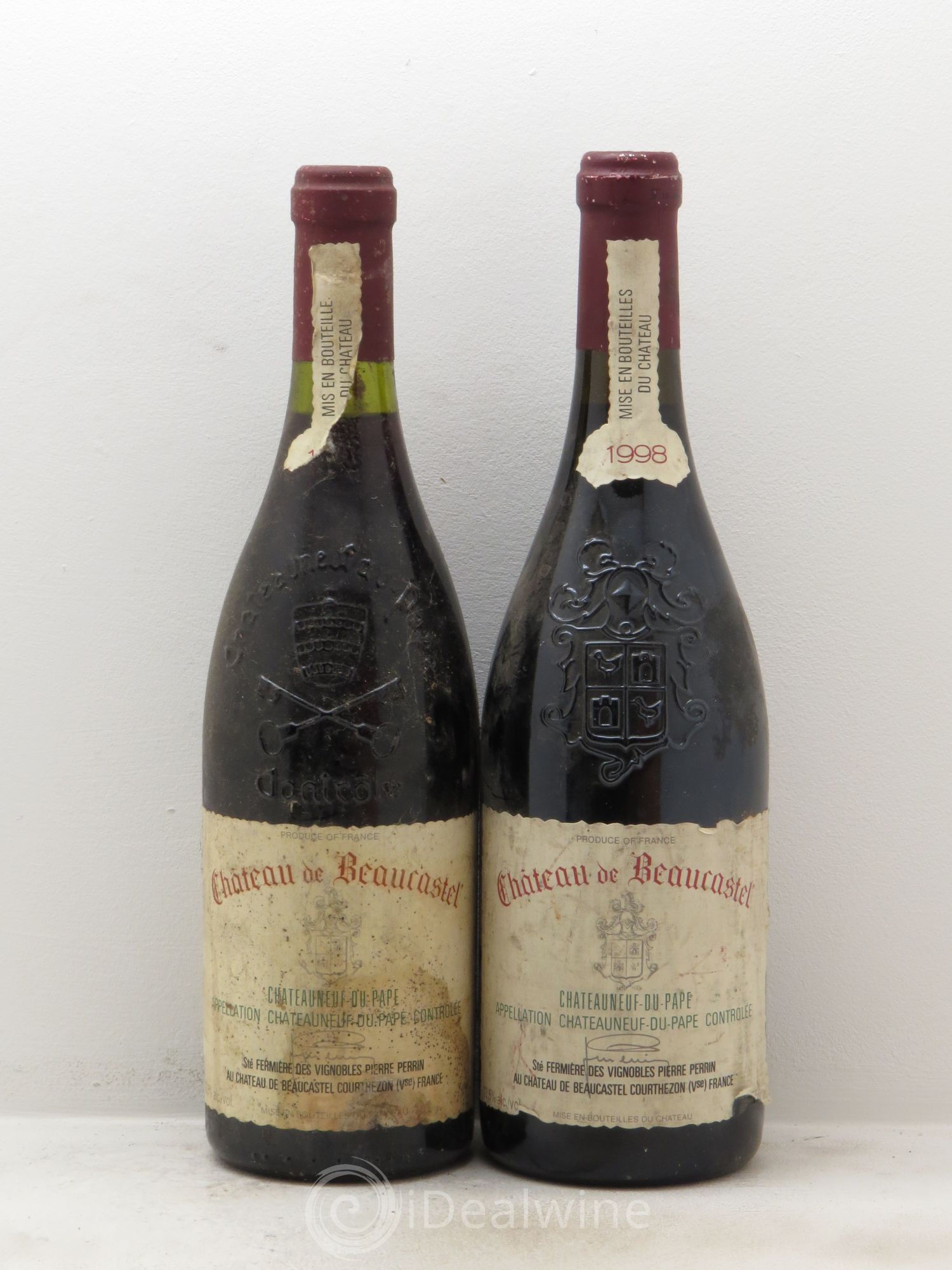 Châteauneuf-du-Pape Château de Beaucastel Famille Perrin 1998 - Lot de 2 bouteilles - 0