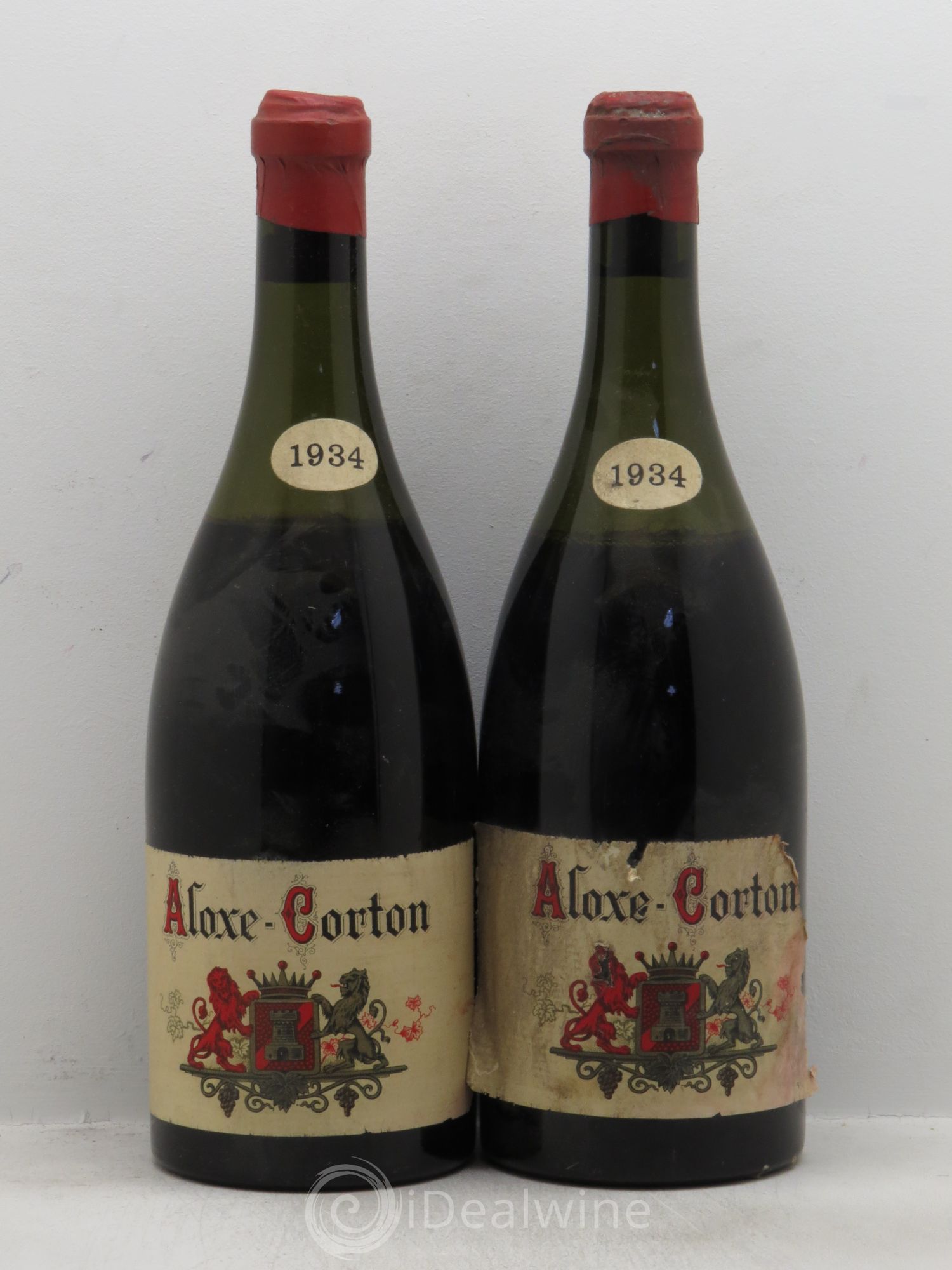 Aloxe-Corton (sans prix de réserve-no reserve) 1934 - Posten von 2 Flaschen - 0