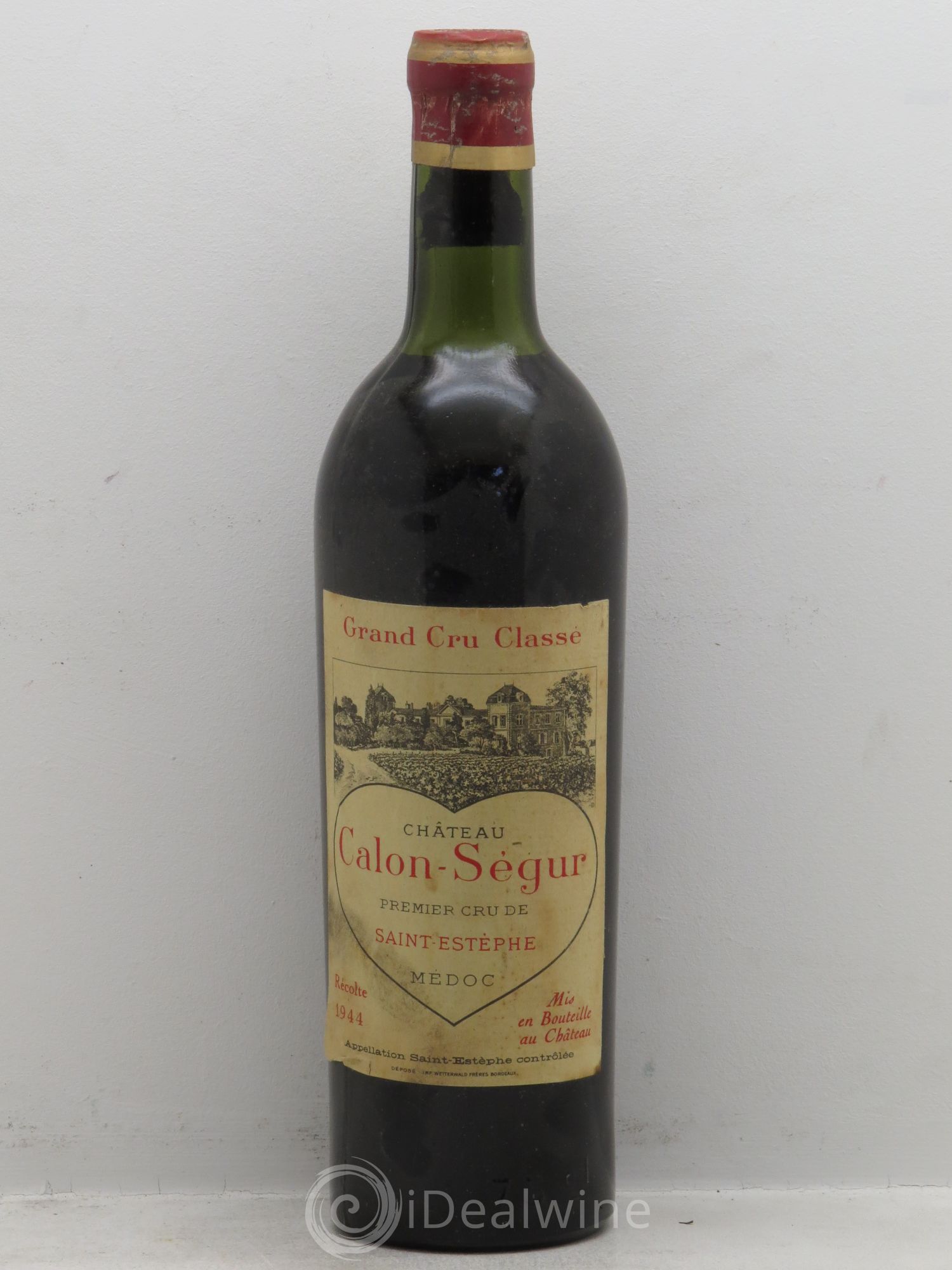 Château Calon Ségur 3ème Grand Cru Classé 1944 - Lot de 1 bouteille - 0
