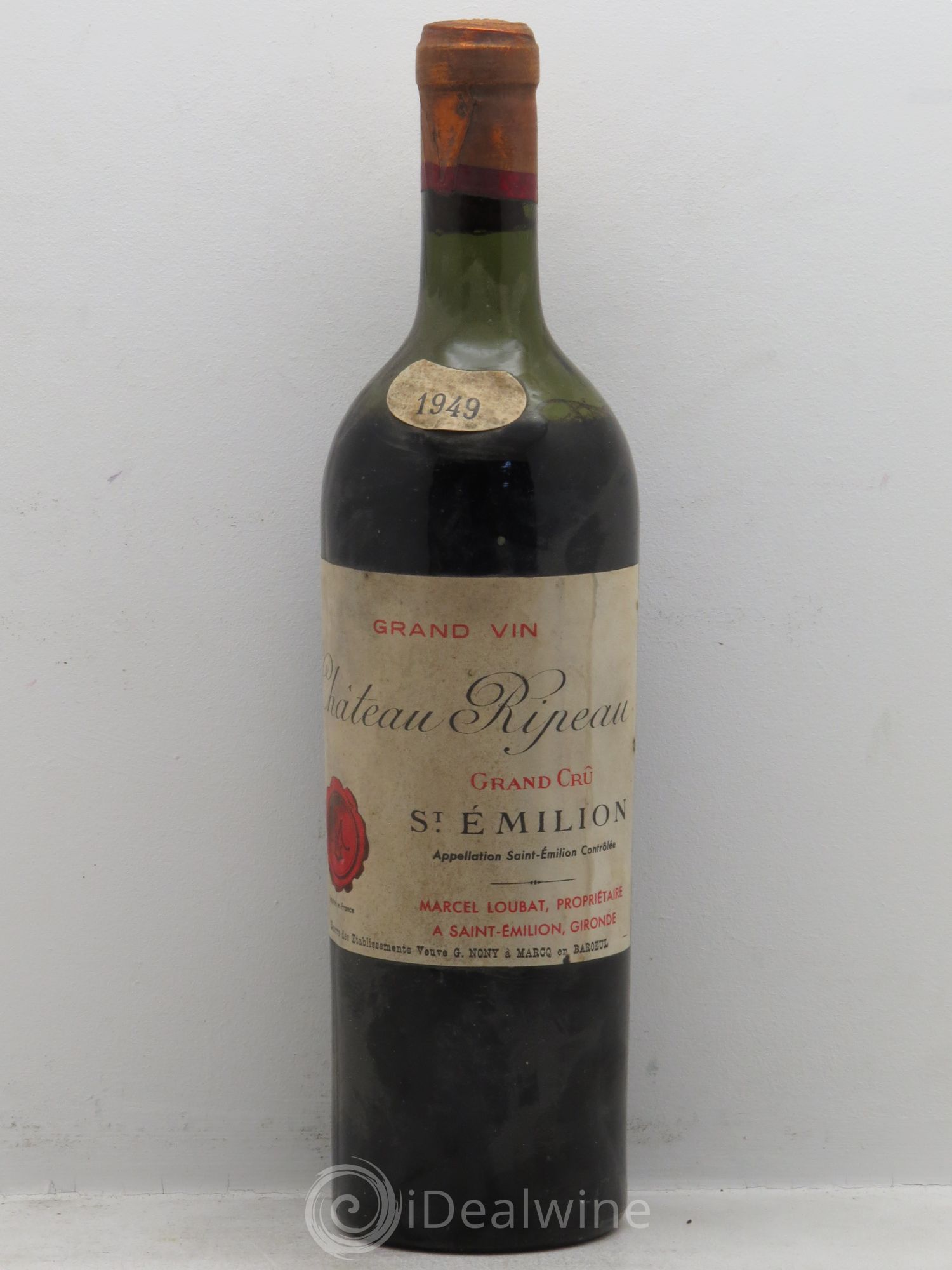 Château Ripeau Grand Cru Classé (sans prix de réserve-no reserve) 1949 - Posten von 1 Flasche - 0