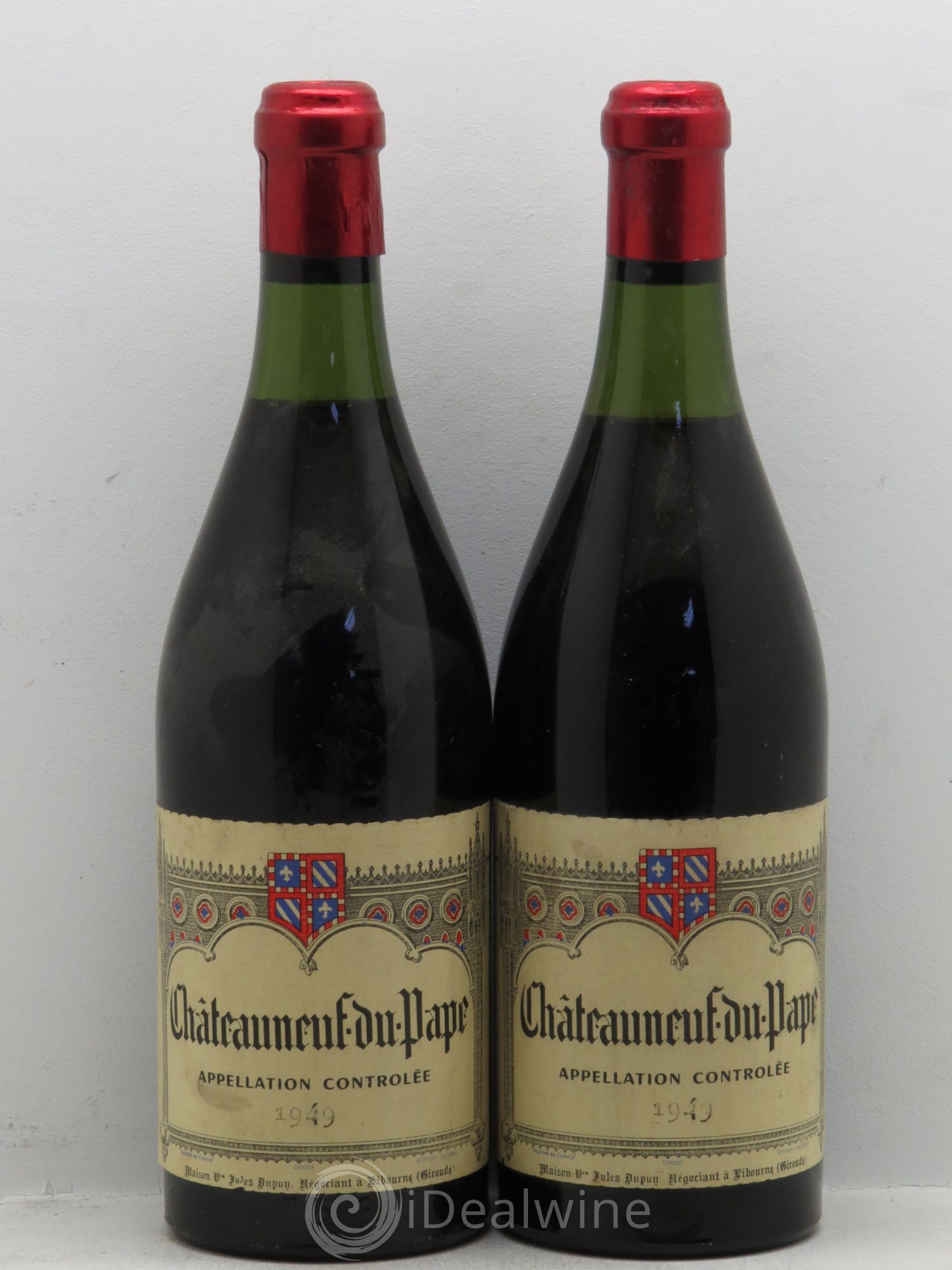 Châteauneuf-du-Pape Dupuy 1949 - Lot de 2 bouteilles - 0