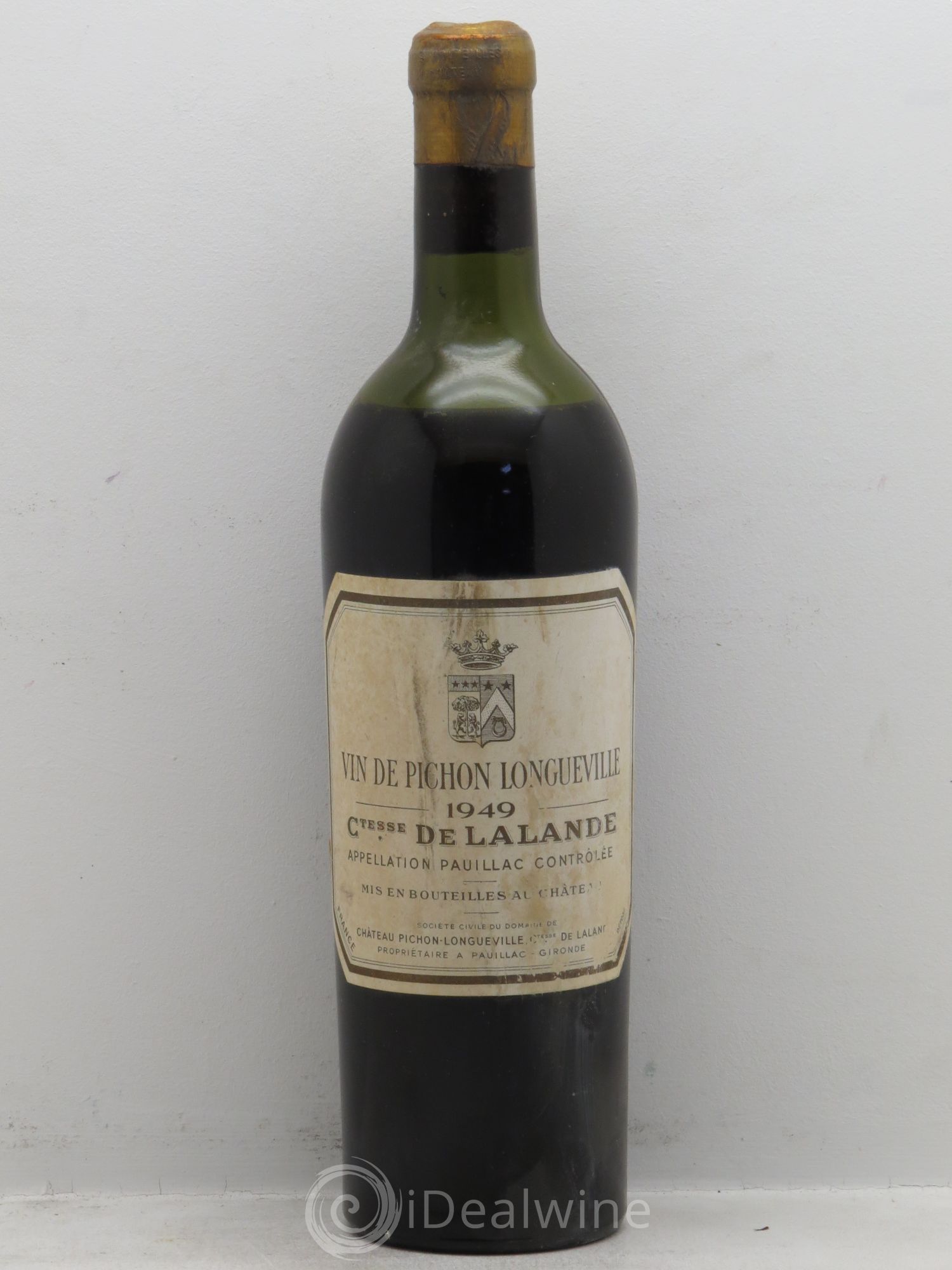 Château Pichon Longueville Comtesse de Lalande 2ème Grand Cru Classé (sans prix de réserve-no reserve) 1949 - Lot de 1 bouteille - 0