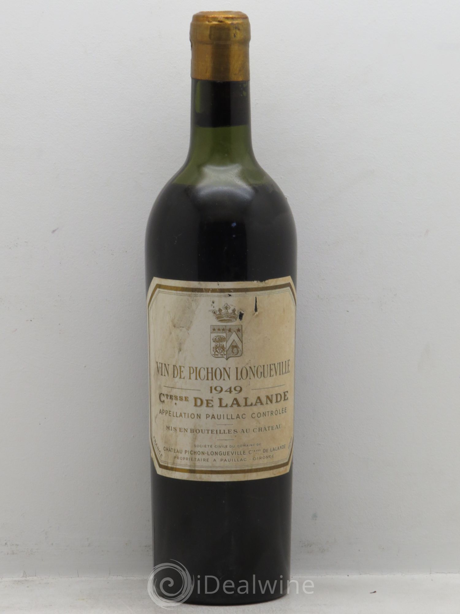 Château Pichon Longueville Comtesse de Lalande 2ème Grand Cru Classé 1949 - Lot de 1 bouteille - 0