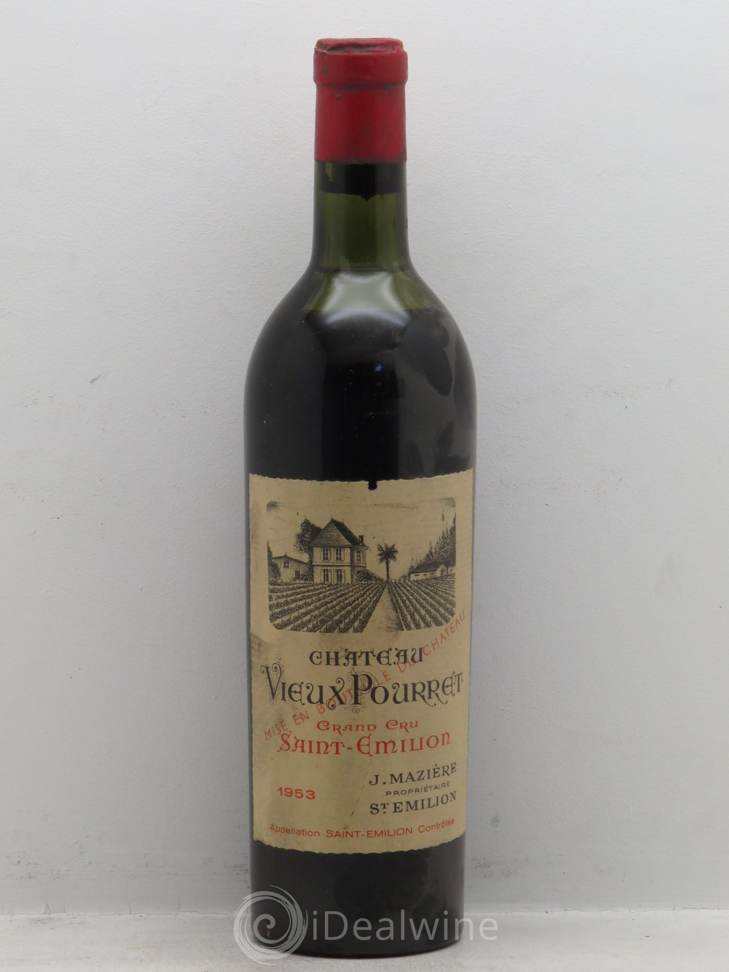 Saint-Émilion Château Vieux Pourret 1953 - Lot de 1 bouteille - 0