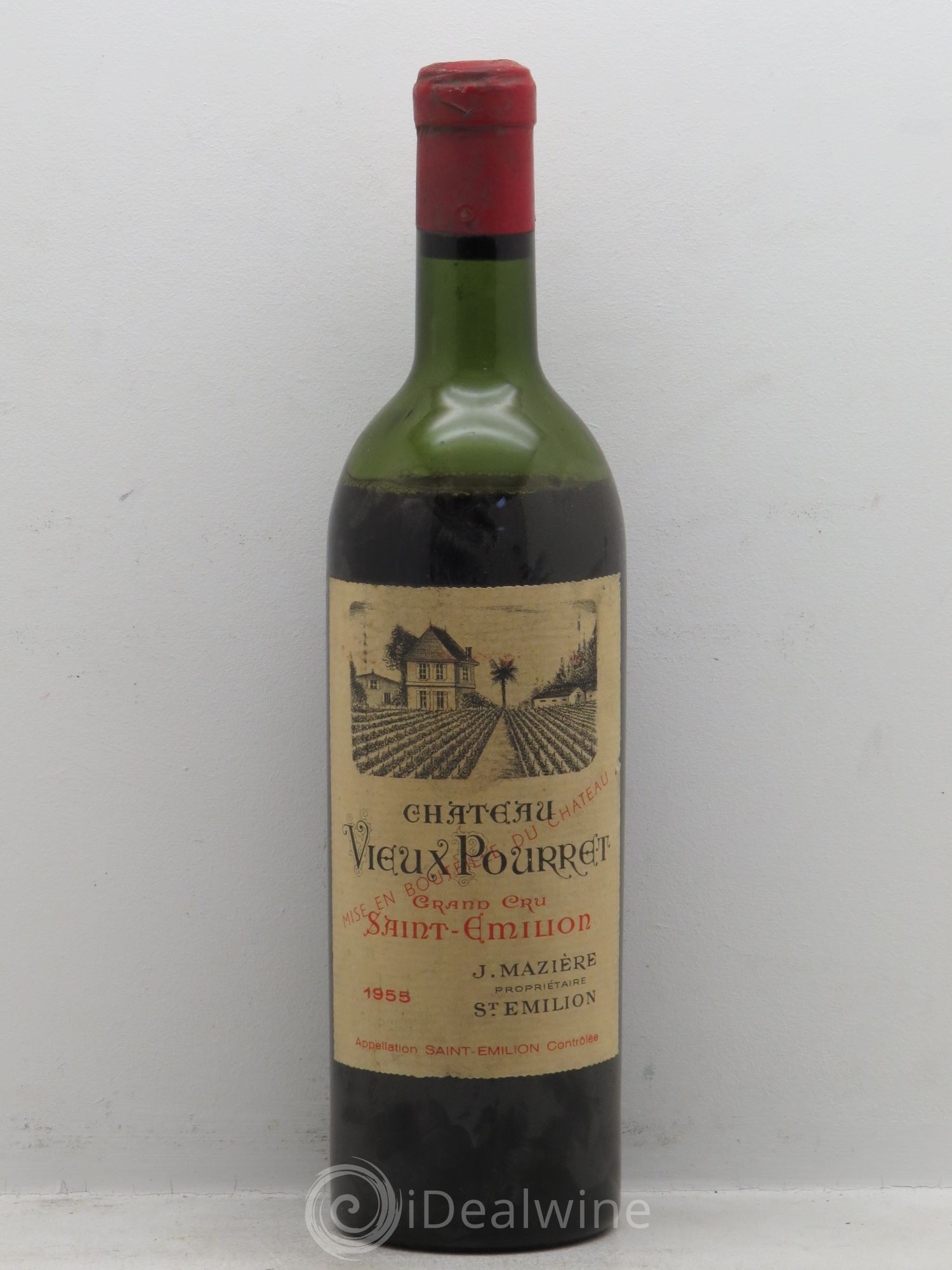 Saint-Émilion Château Vieux Pourret (sans prix de réserve-no reserve) 1955 - Posten von 1 Flasche - 0