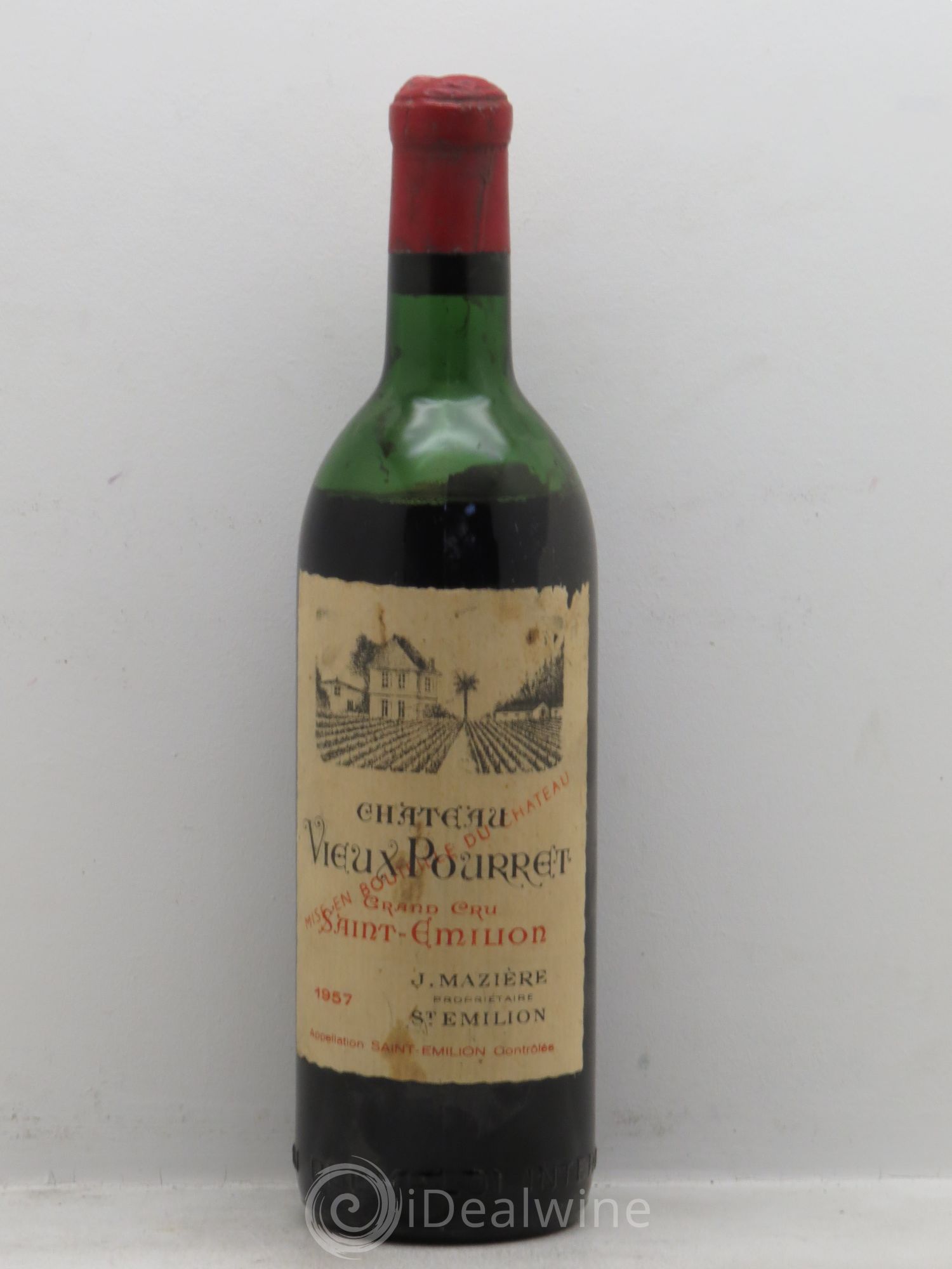 Saint-Émilion Château Vieux Pourret (sans prix de réserve-no reserve) 1957 - Posten von 1 Flasche - 0