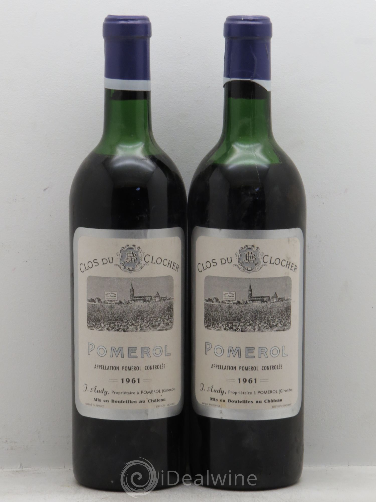 Clos du Clocher 1961 - Lot de 2 bouteilles - 0