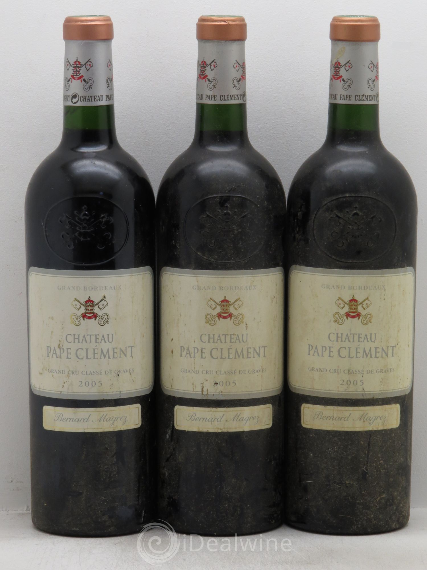 Château Pape Clément Cru Classé de Graves 2005 - Lot de 3 bouteilles - 0