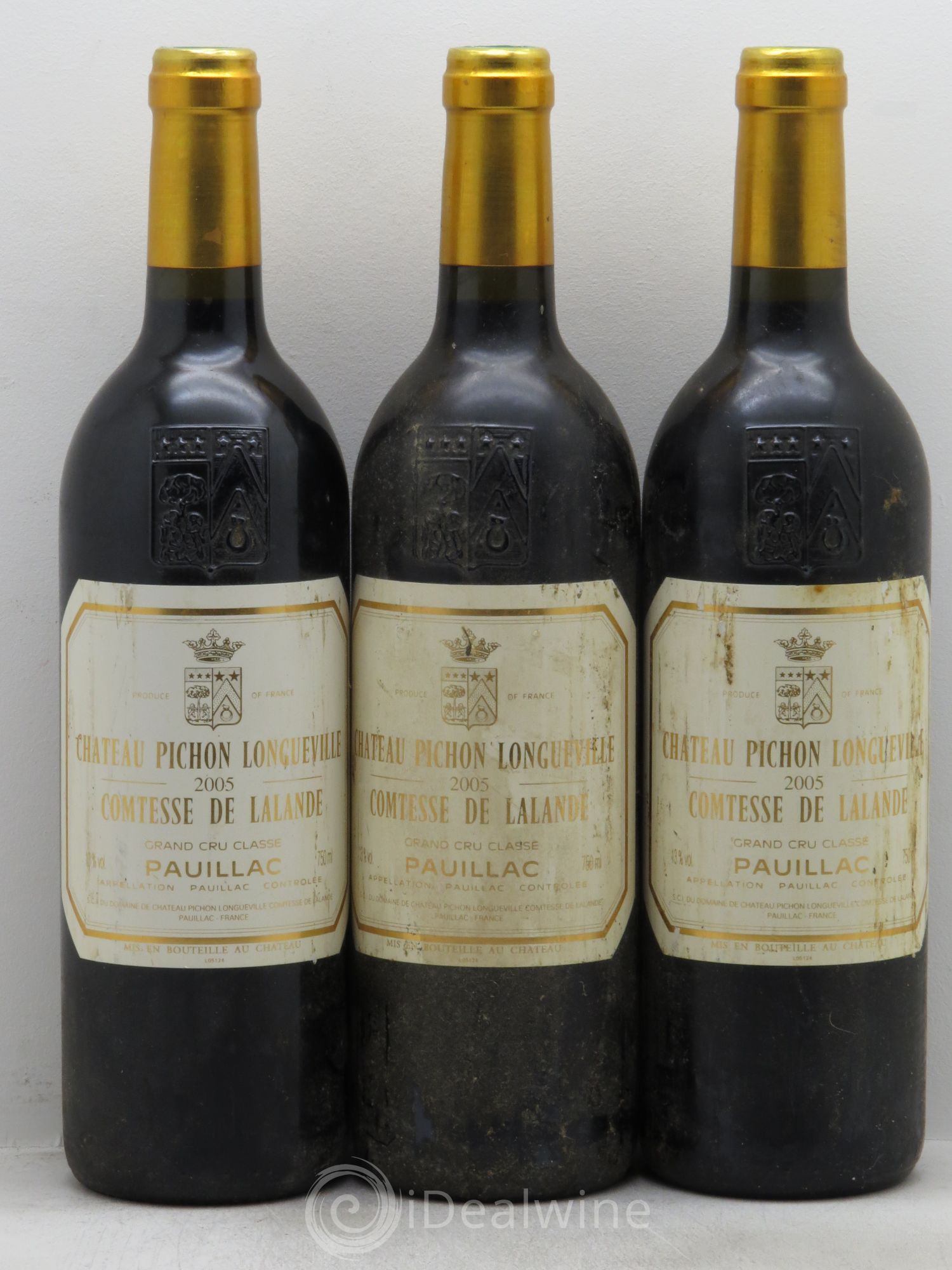 Château Pichon Longueville Comtesse de Lalande 2ème Grand Cru Classé 2005 - Lot de 3 bouteilles - 0
