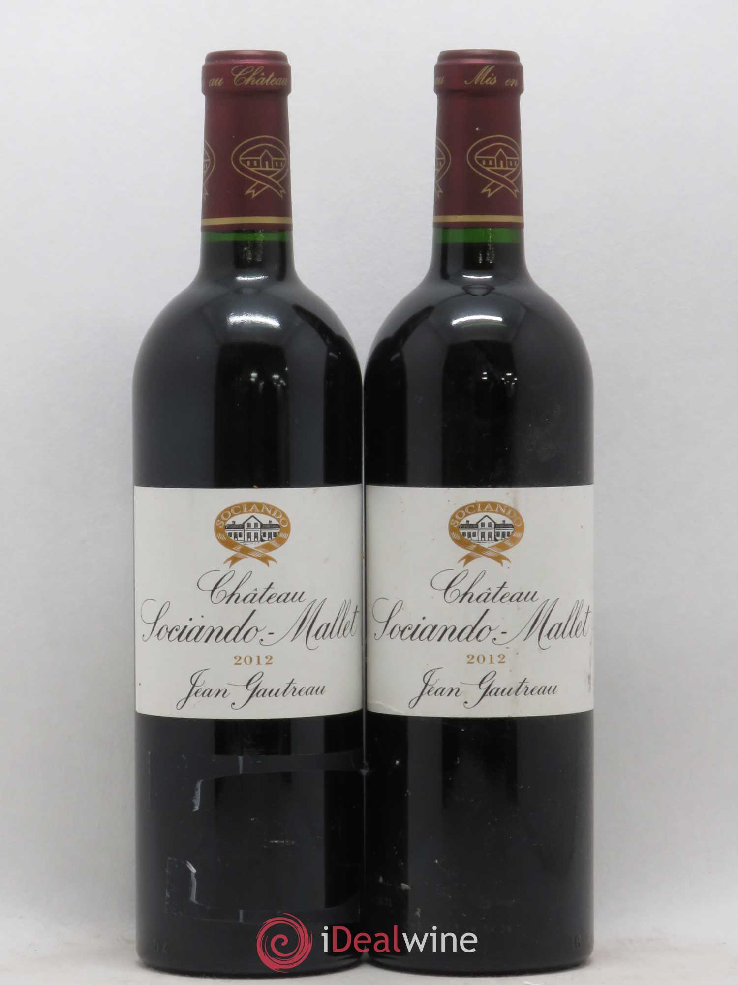 Château Sociando Mallet 2012 - Lot de 2 bouteilles - 0