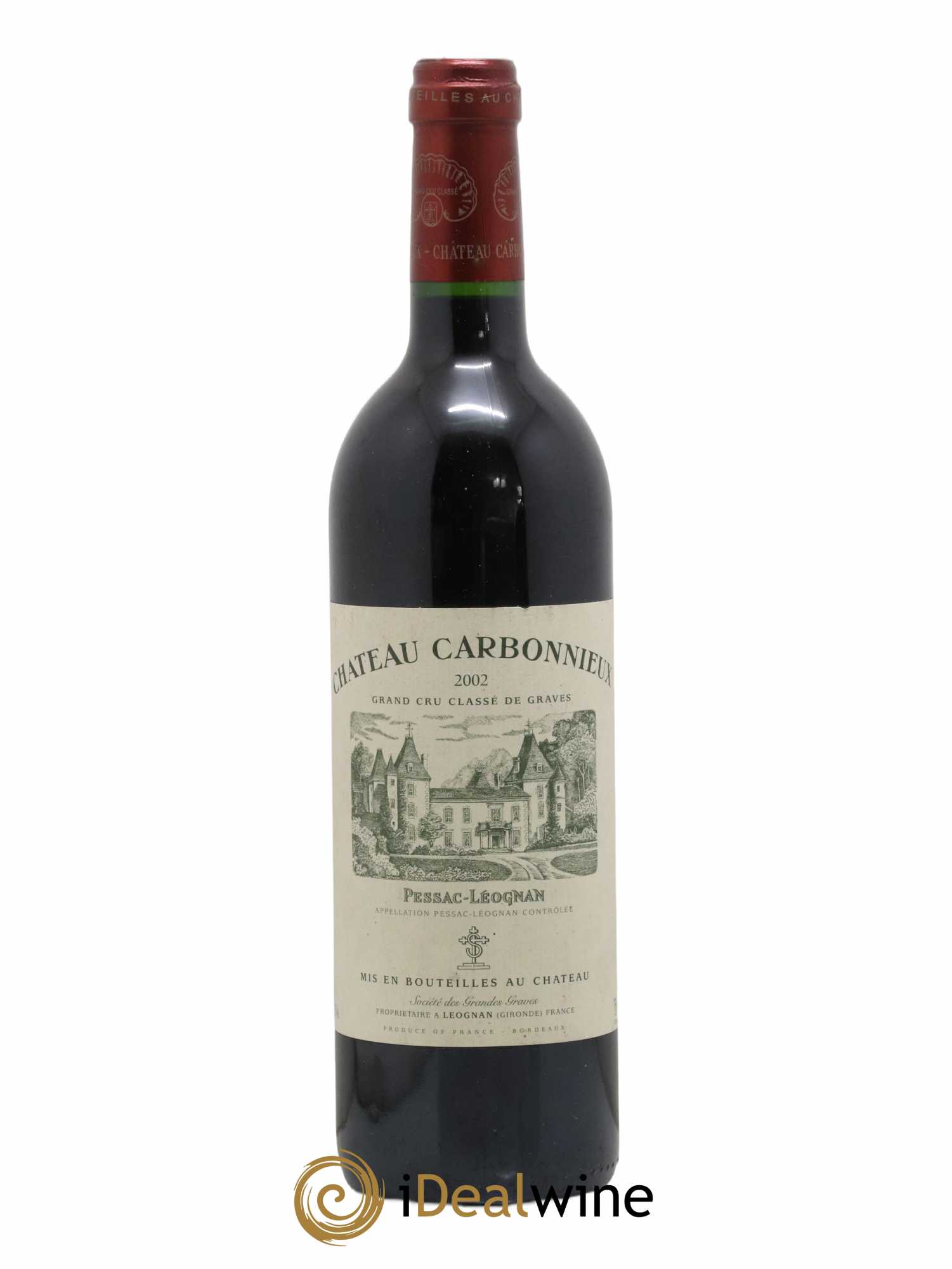 Château Carbonnieux Cru Classé de Graves 2002 - Lot de 1 bouteille - 0