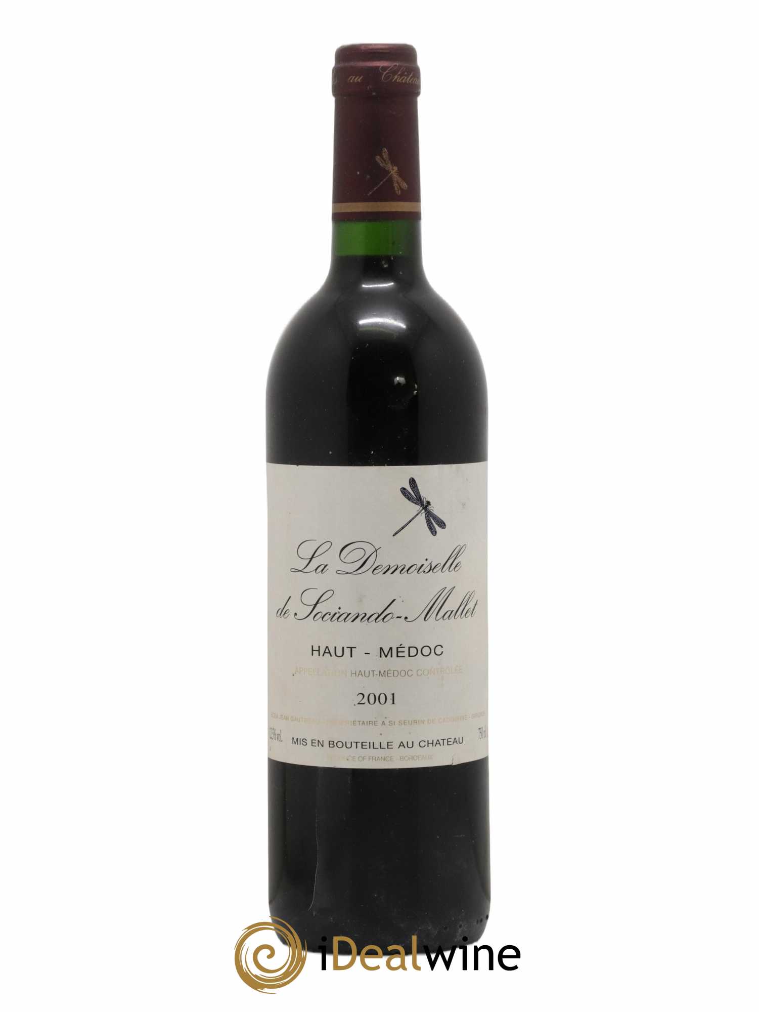 Demoiselle de Sociando Mallet Second Vin 2001 - Lot de 1 bouteille - 0