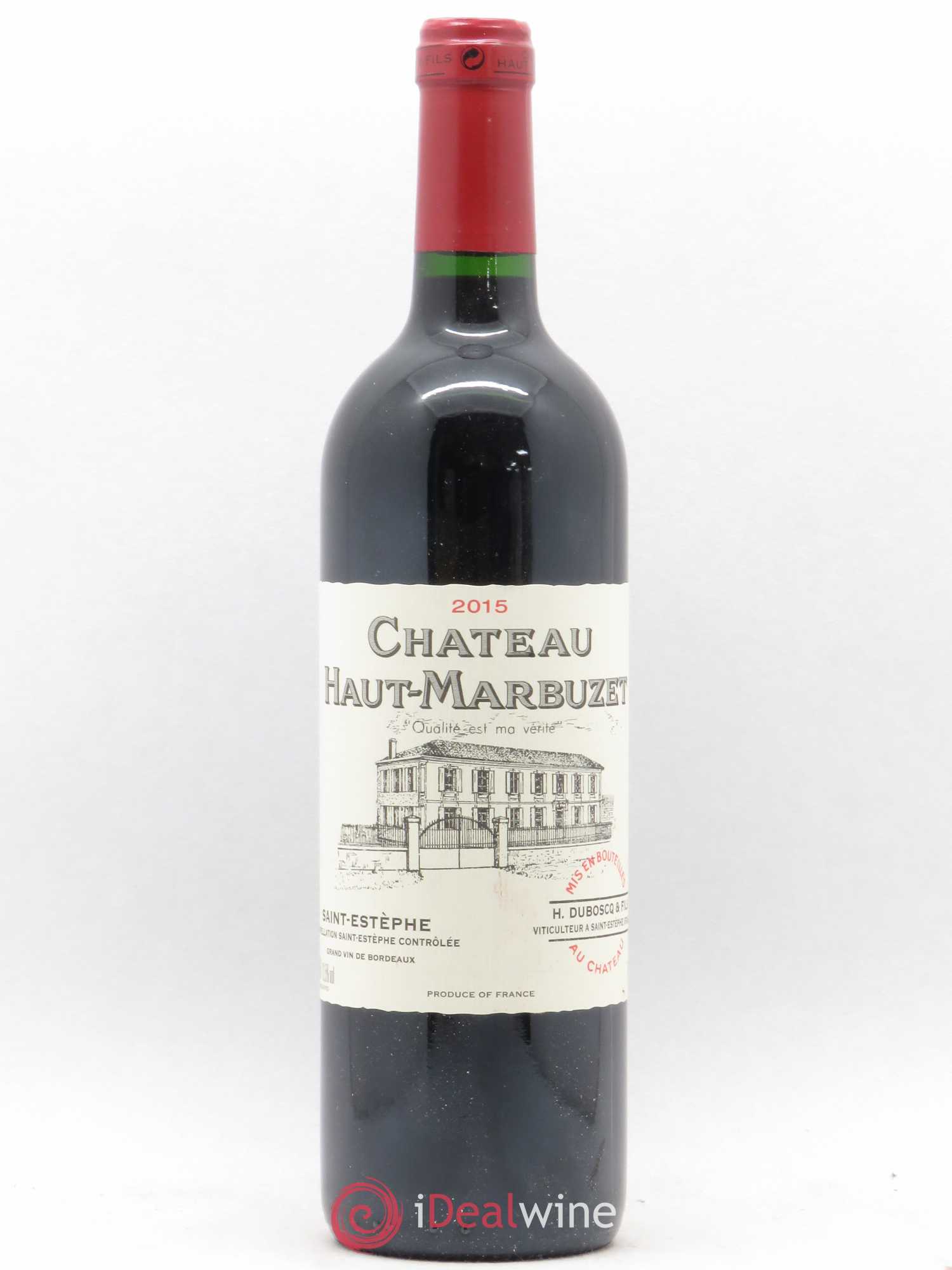 Château Haut Marbuzet 2015 - Lot de 1 bouteille - 0