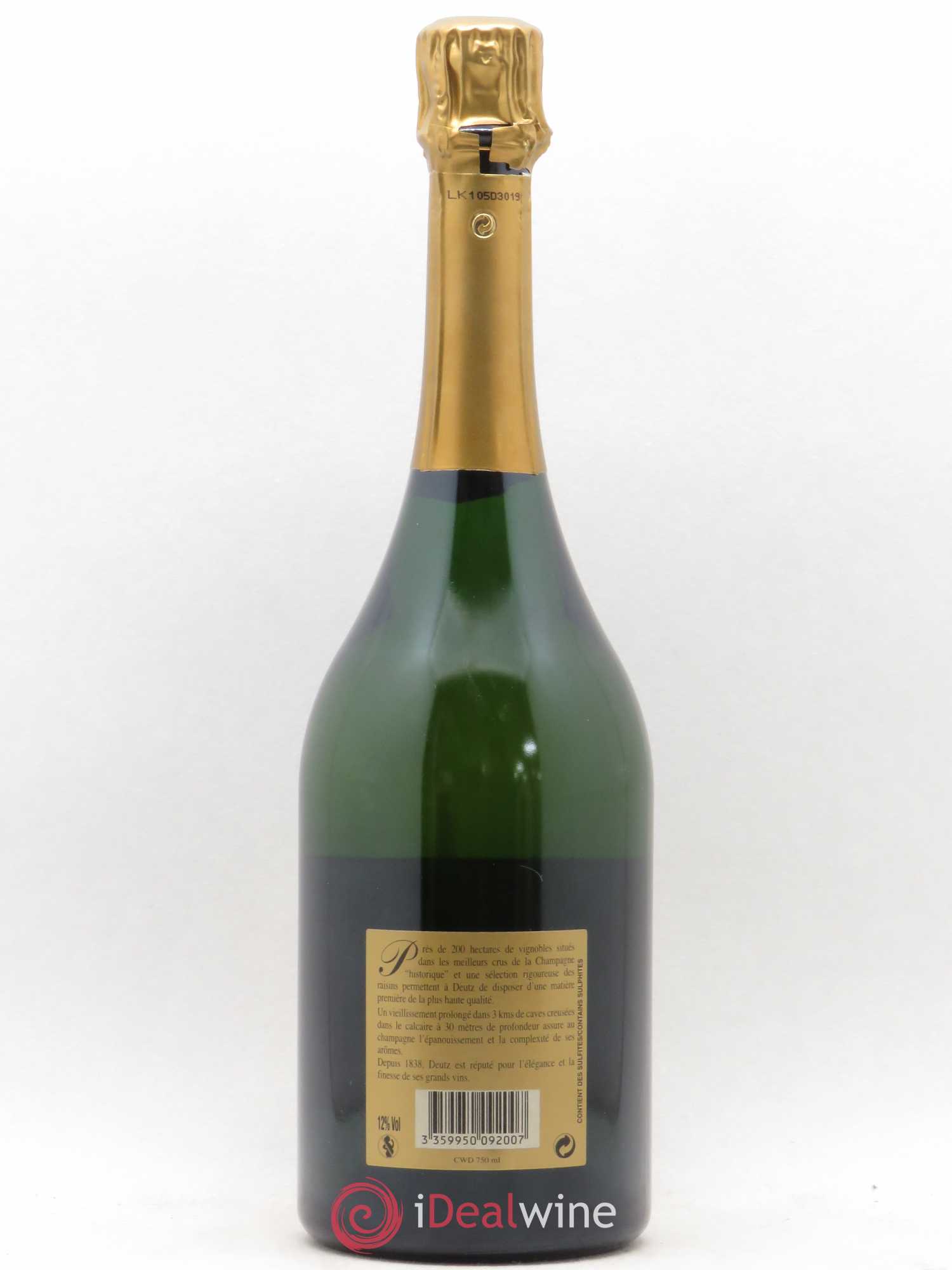 Cuvée William Deutz Deutz 1999 - Lot de 1 bouteille - 1