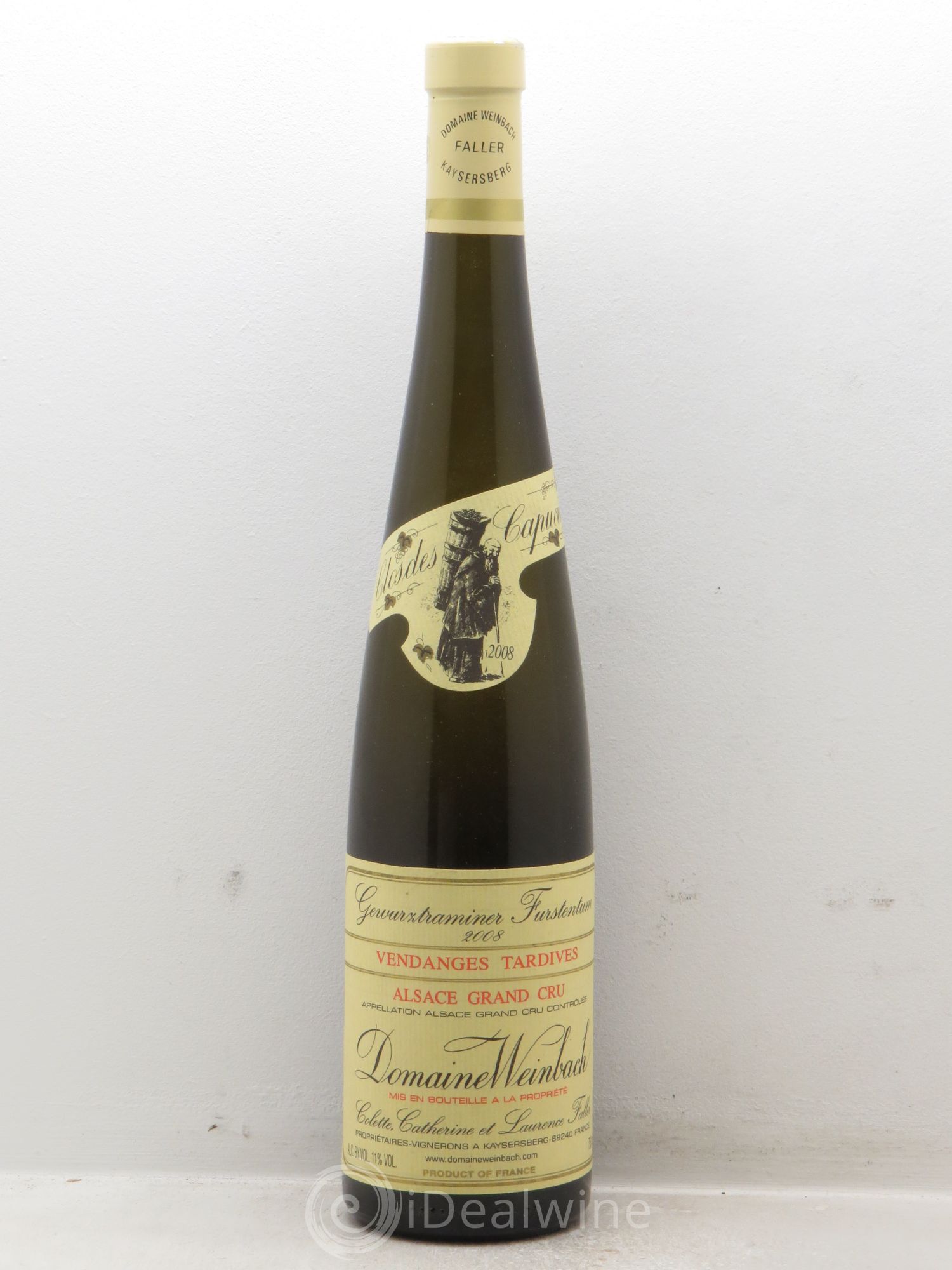 Alsace Gewurztraminer Vendanges Tardives Weinbach (Domaine) Furstentum 2008 - Lotto di 1 bottiglia - 0