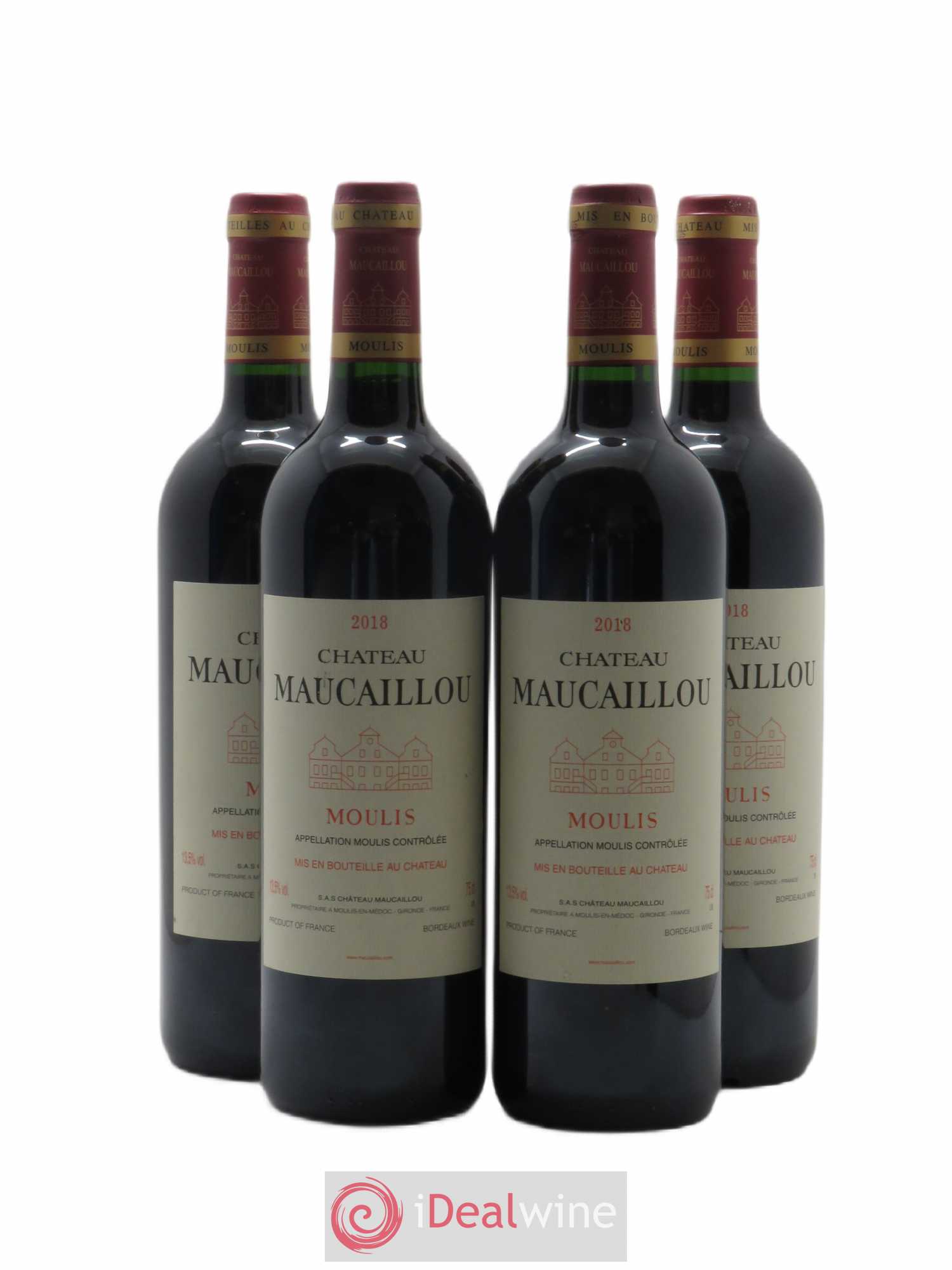 Château Maucaillou 2018 - Lot de 4 bouteilles - 0