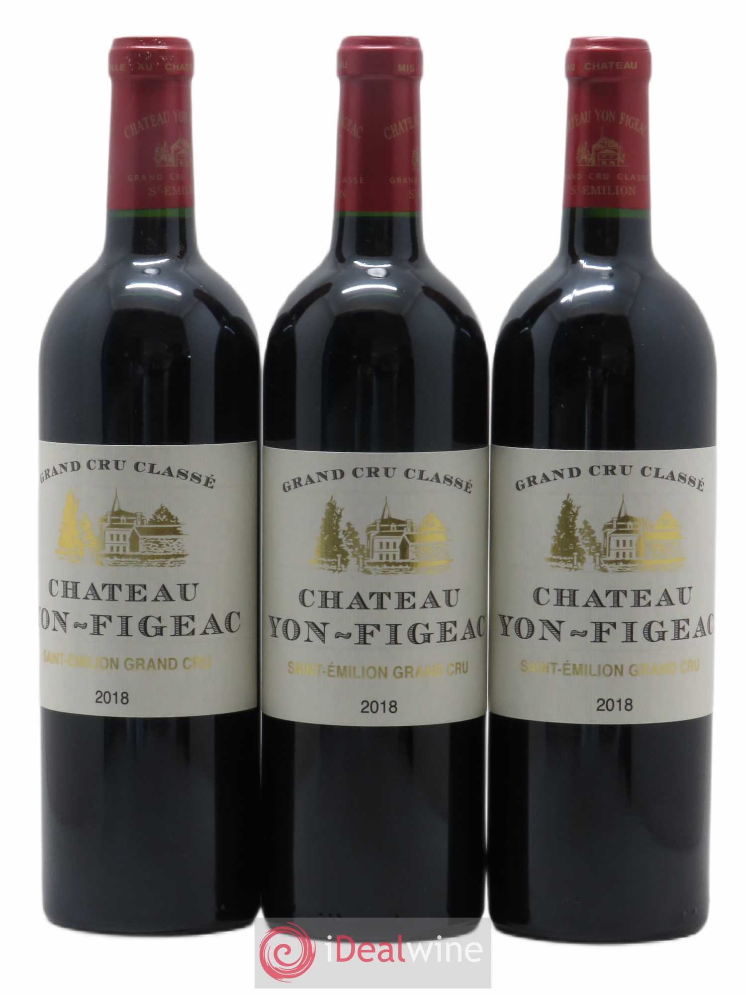 Château Yon Figeac Grand Cru Classé 2018 - Lot de 3 bouteilles - 0