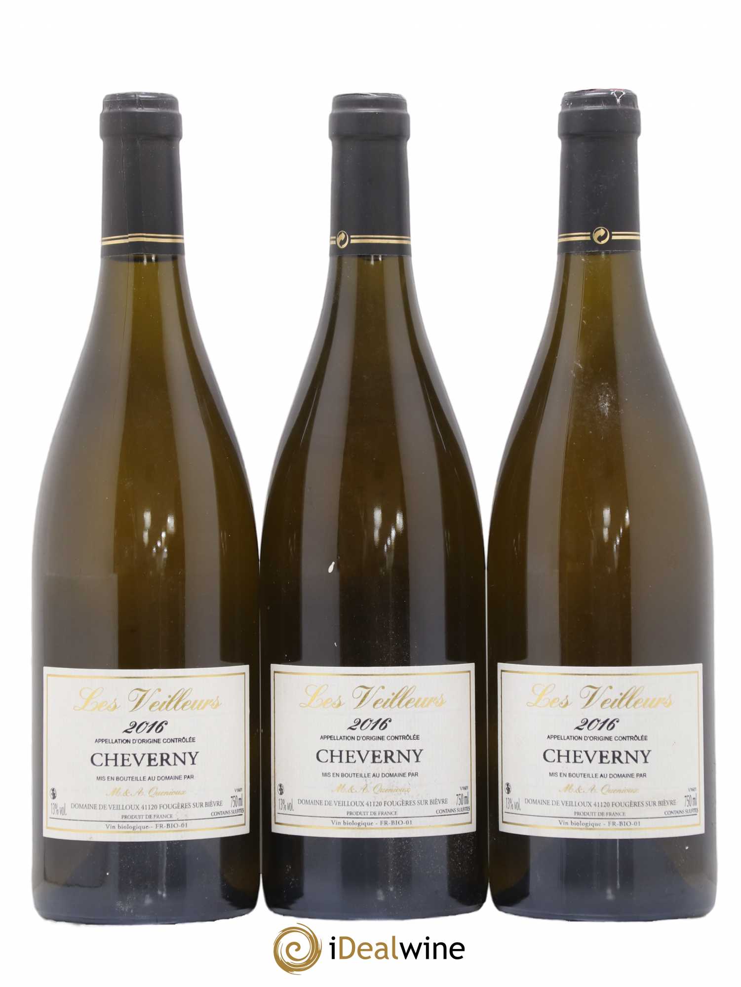 Cheverny Les Veilleurs Domaine de Veilloux (sans prix de réserve) 2016 - Posten von 3 Flaschen - 0